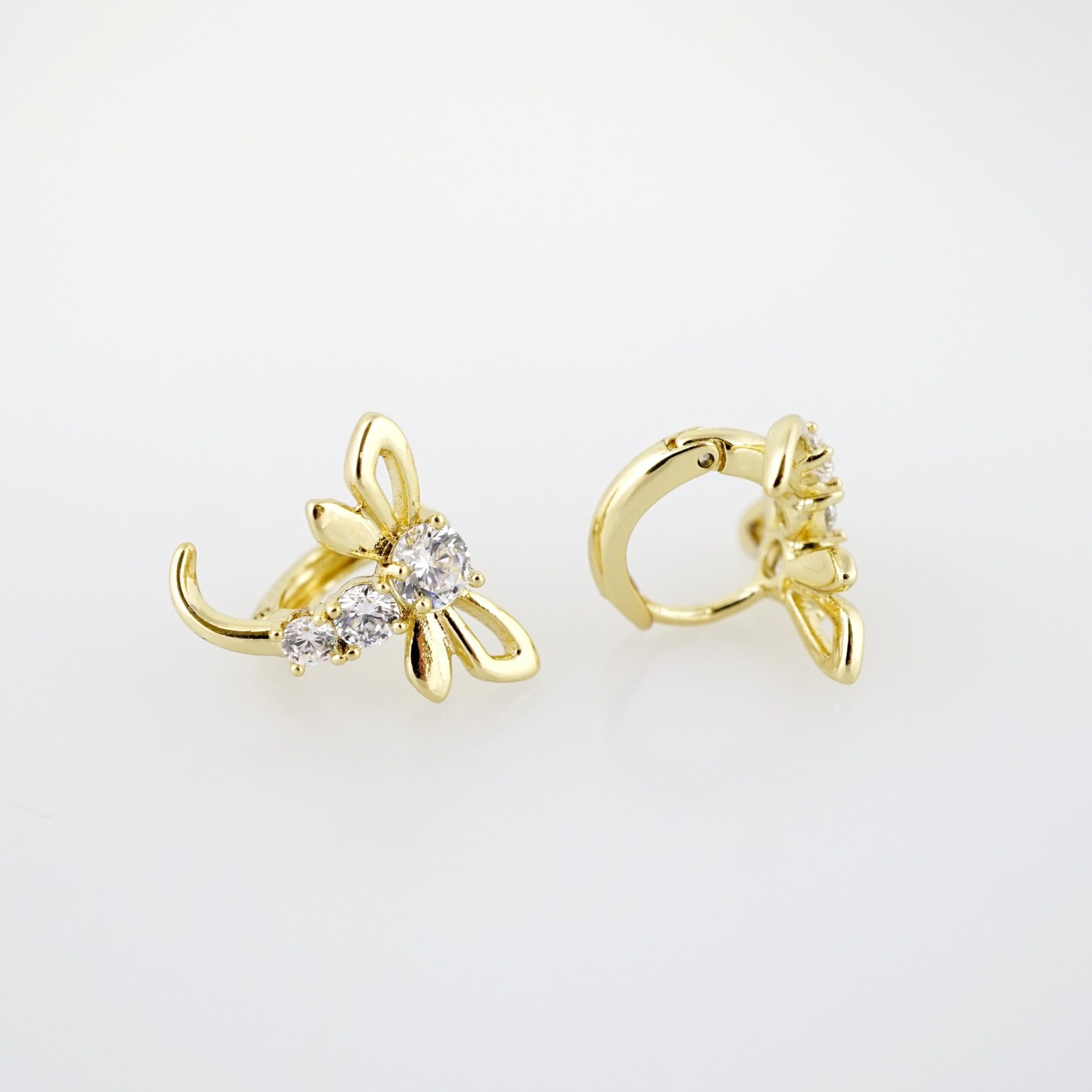 Arete de Acero Bañado en Oro 14k - EA489 - Imagen 2