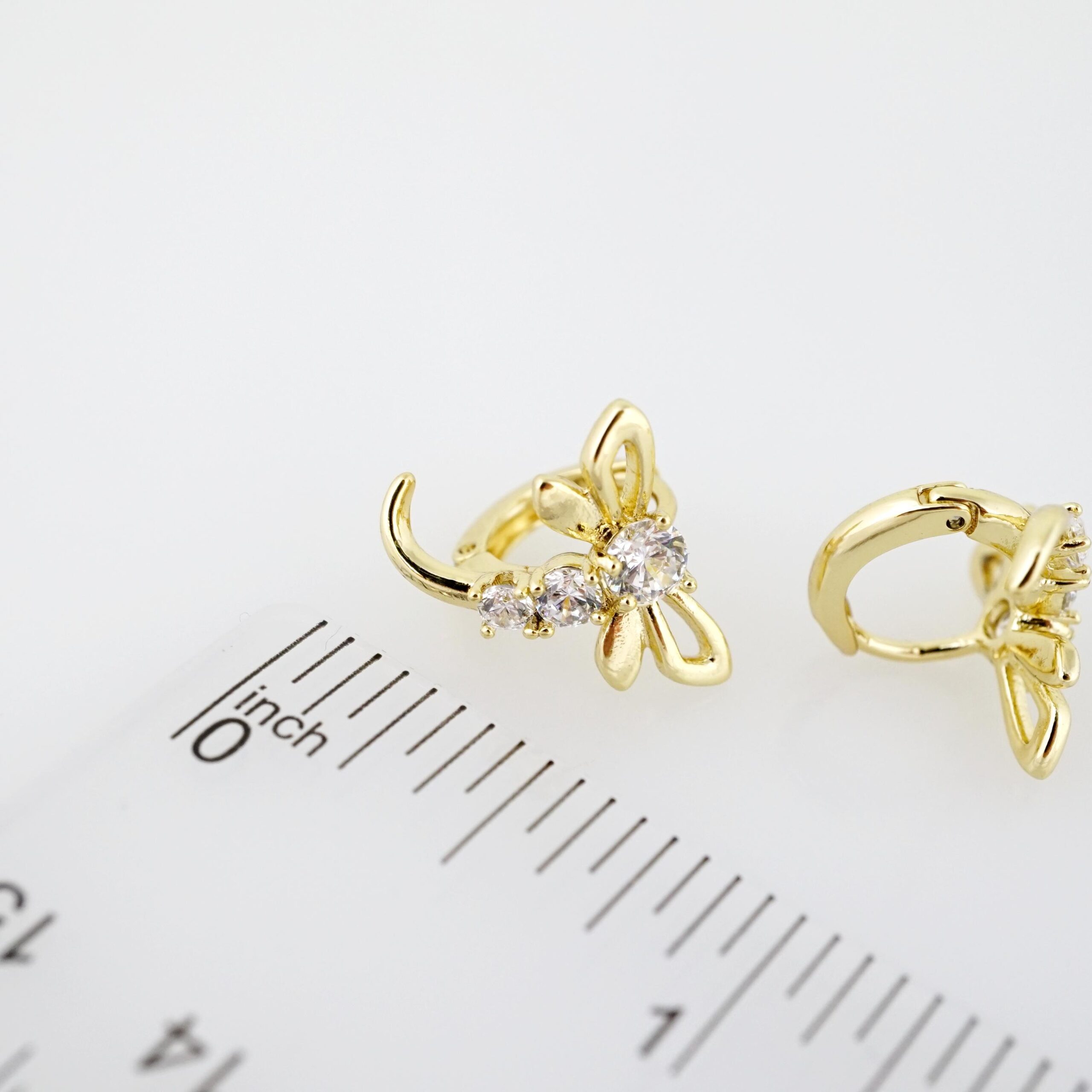 Arete de Acero Bañado en Oro 14k - EA489 - Imagen 3