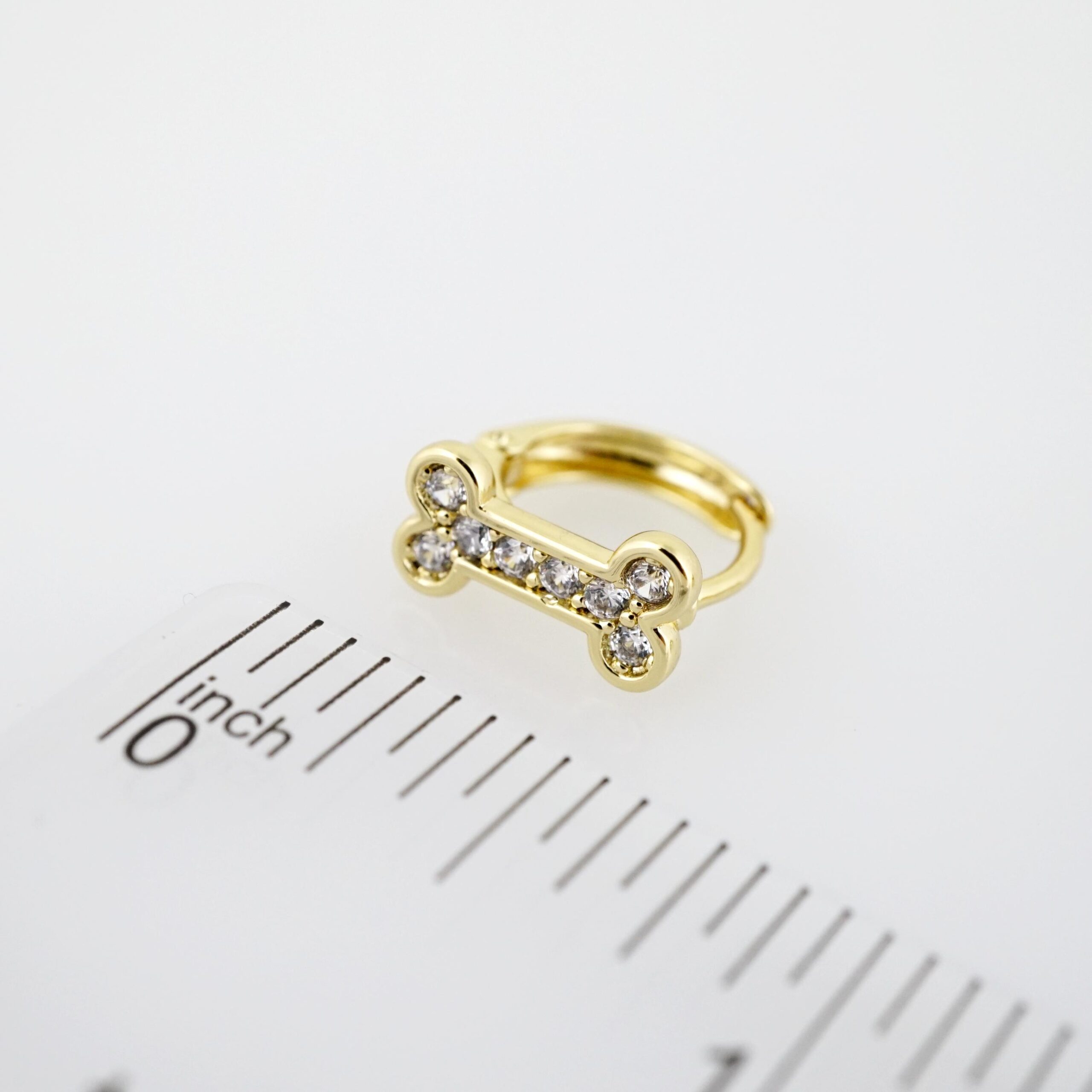 Arete de Acero Bañado en Oro 14k - EA491 - Imagen 3