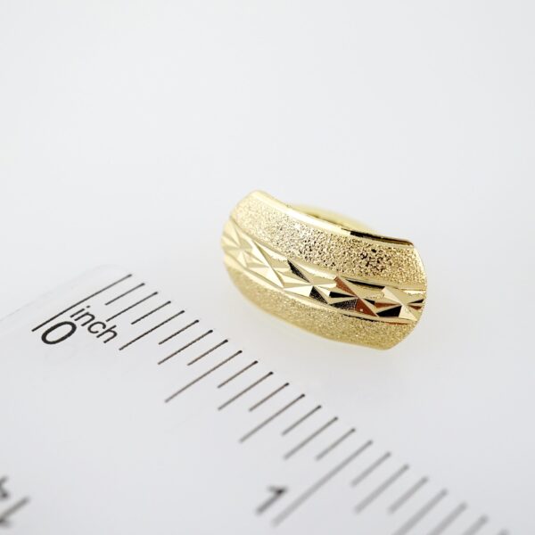 Arete de Acero Bañado en Oro 14k - EA515 - Imagen 3