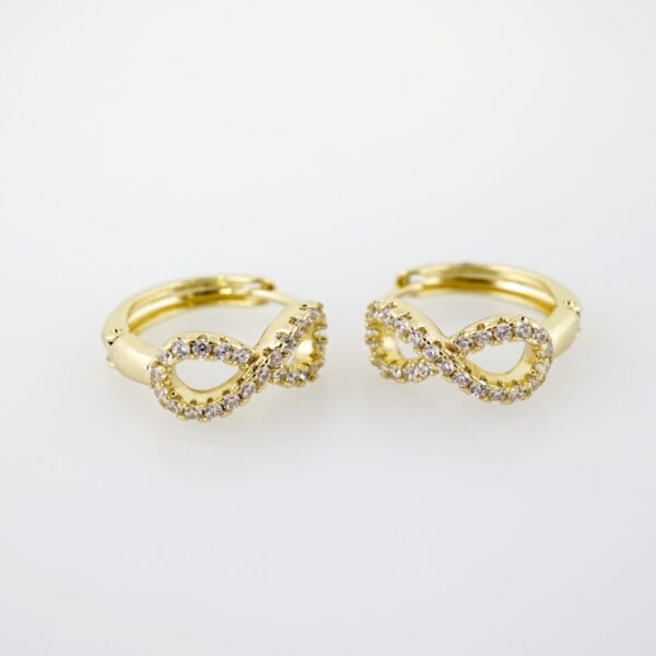 Arete de Acero Bañado en Oro 14k - EA506