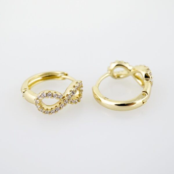 Arete de Acero Bañado en Oro 14k - EA506 - Imagen 2