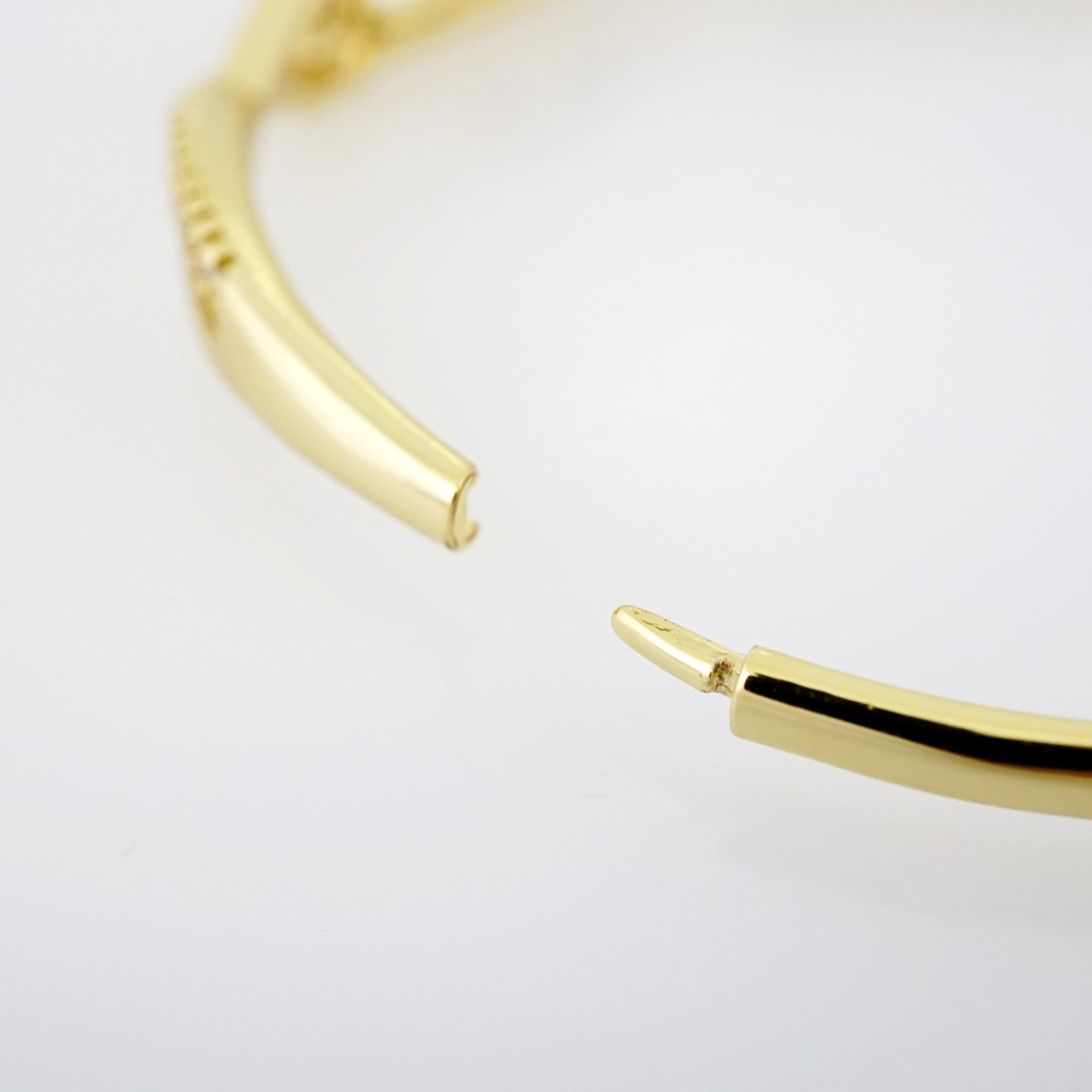 Pulso de Acero Bañado en Oro 14k - BA086 - Imagen 3