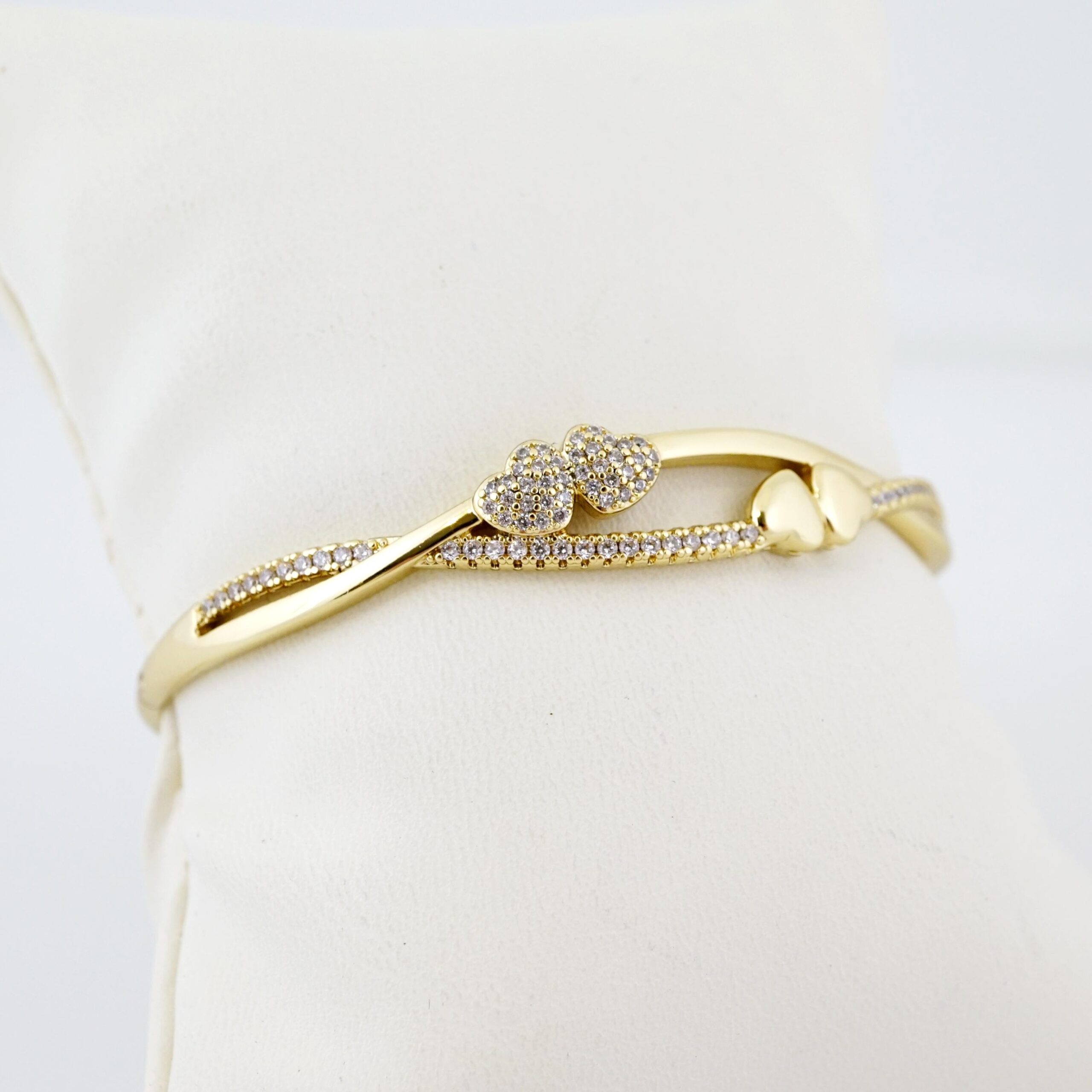 Pulso de Acero Bañado en Oro 14k - BA086 - Imagen 2