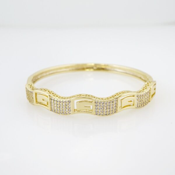 Pulso de Acero Bañado en Oro 14k - BA083