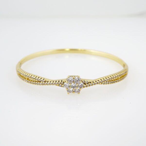 Pulso de Acero Bañado en Oro 14k - BA090