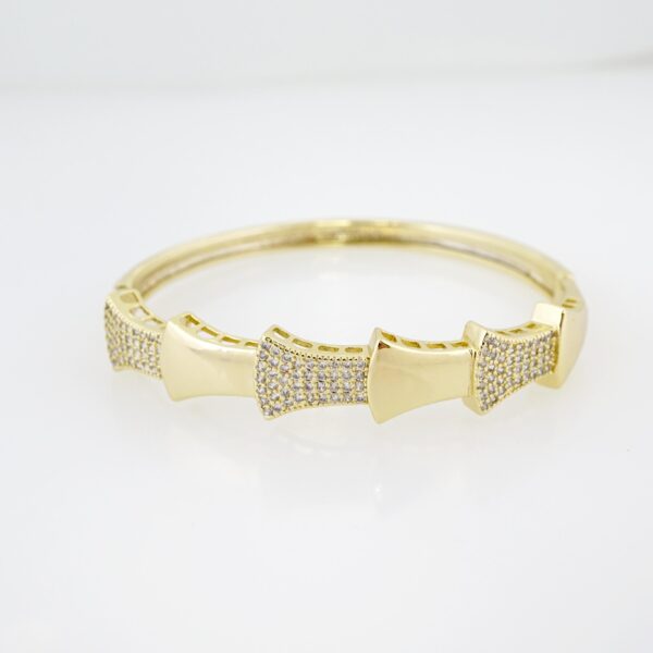 Pulso de Acero Bañado en Oro 14k - BA107