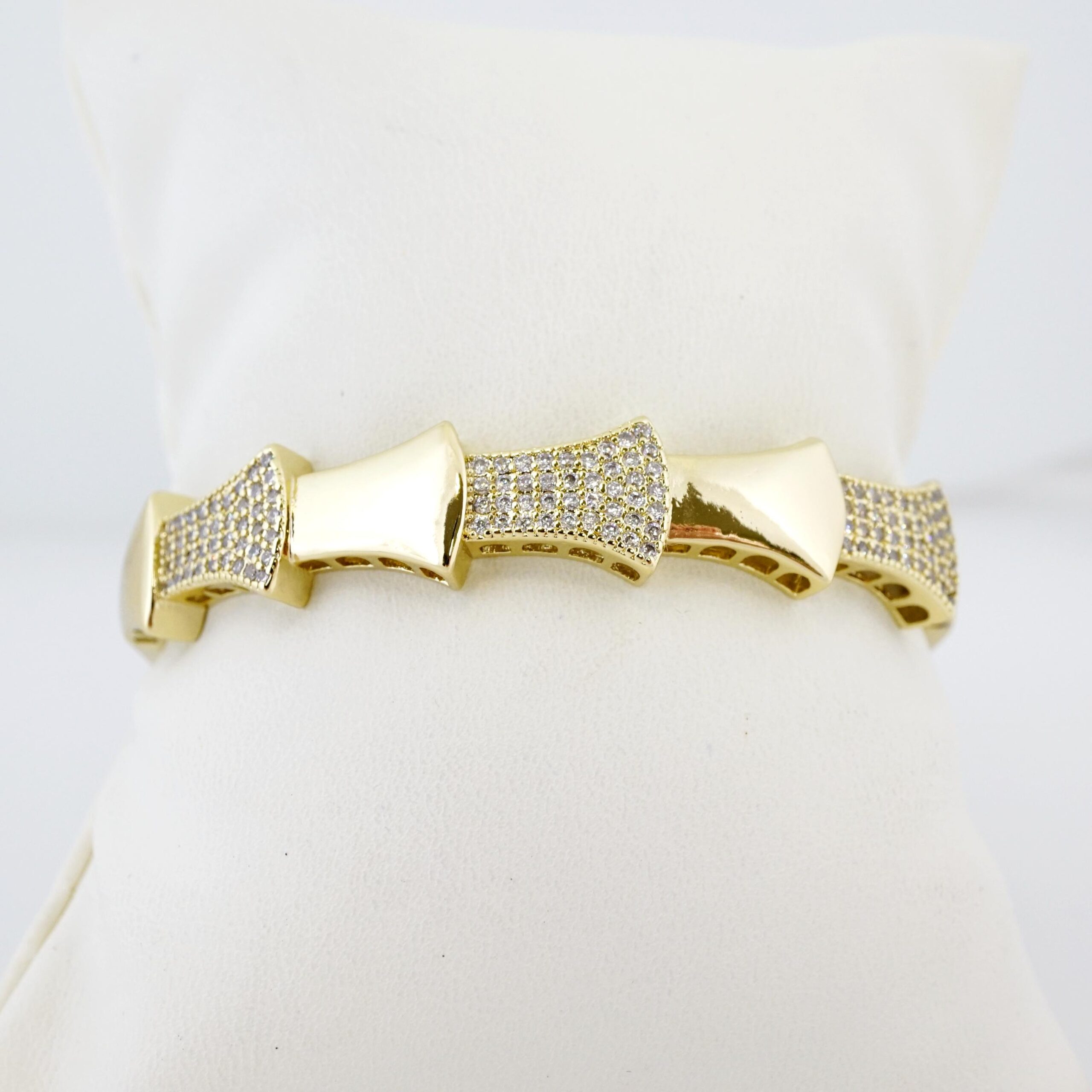 Pulso de Acero Bañado en Oro 14k - BA107 - Imagen 2