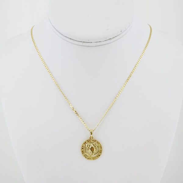 Cadena de Acero Bañada en Oro 14k – CH0176