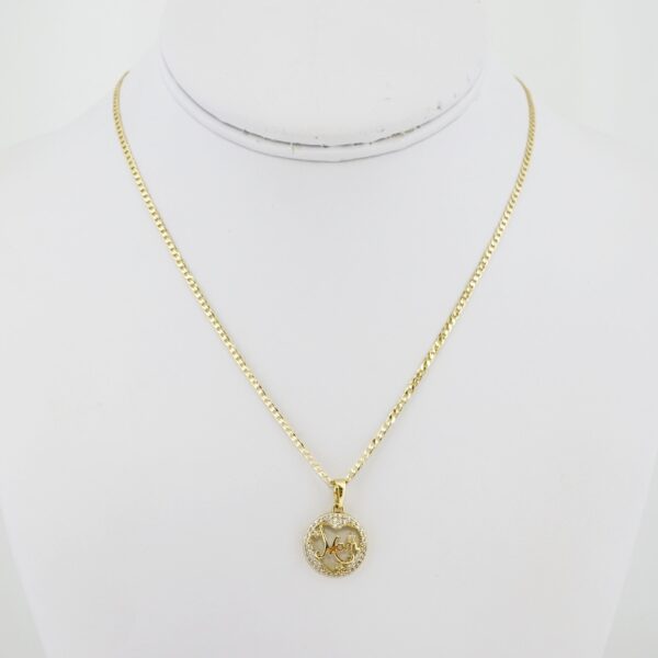 Cadena de Acero Bañada en Oro 14k – CH0144