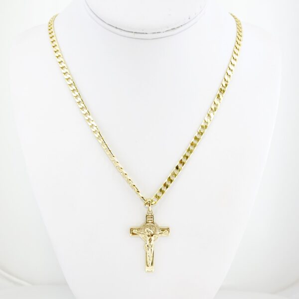 Cadena de Acero Bañada en Oro 14k – CH0193