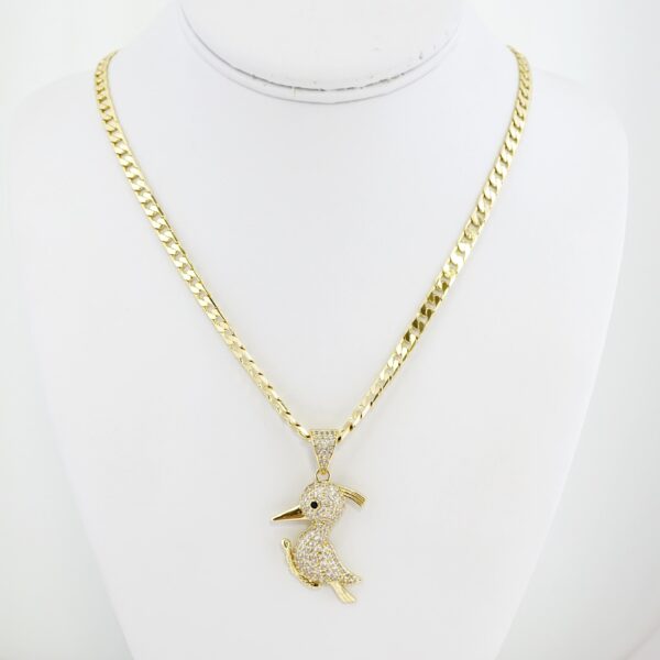 Cadena de Acero Bañada en Oro 14k – CH0192