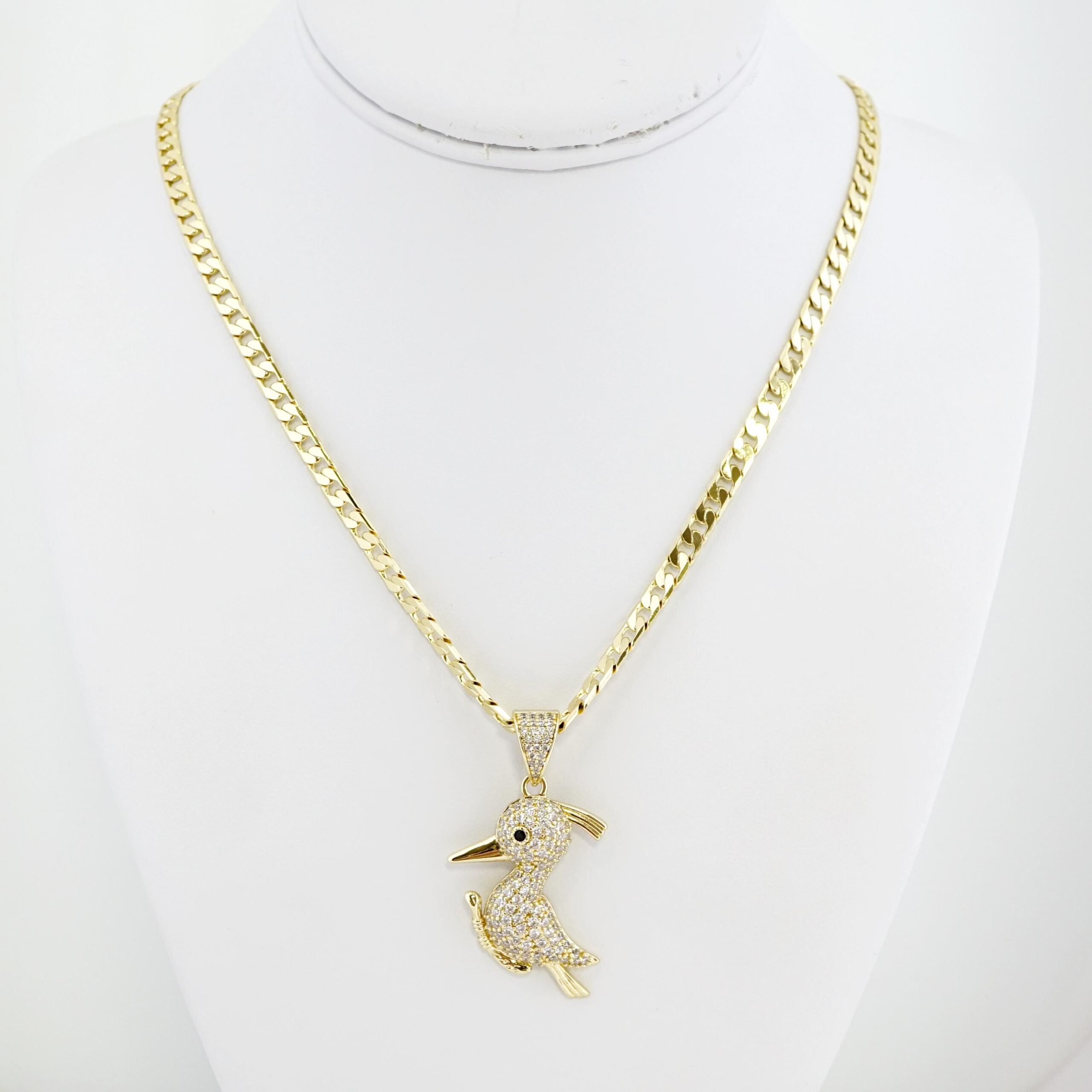 Cadena de Acero Bañada en Oro 14k – CH0192