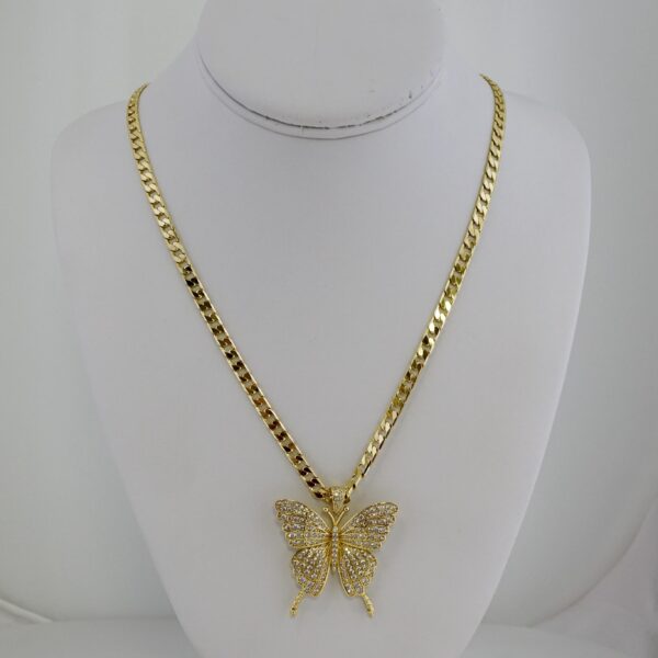 Cadena de Acero Bañada en Oro 14k – CH0190