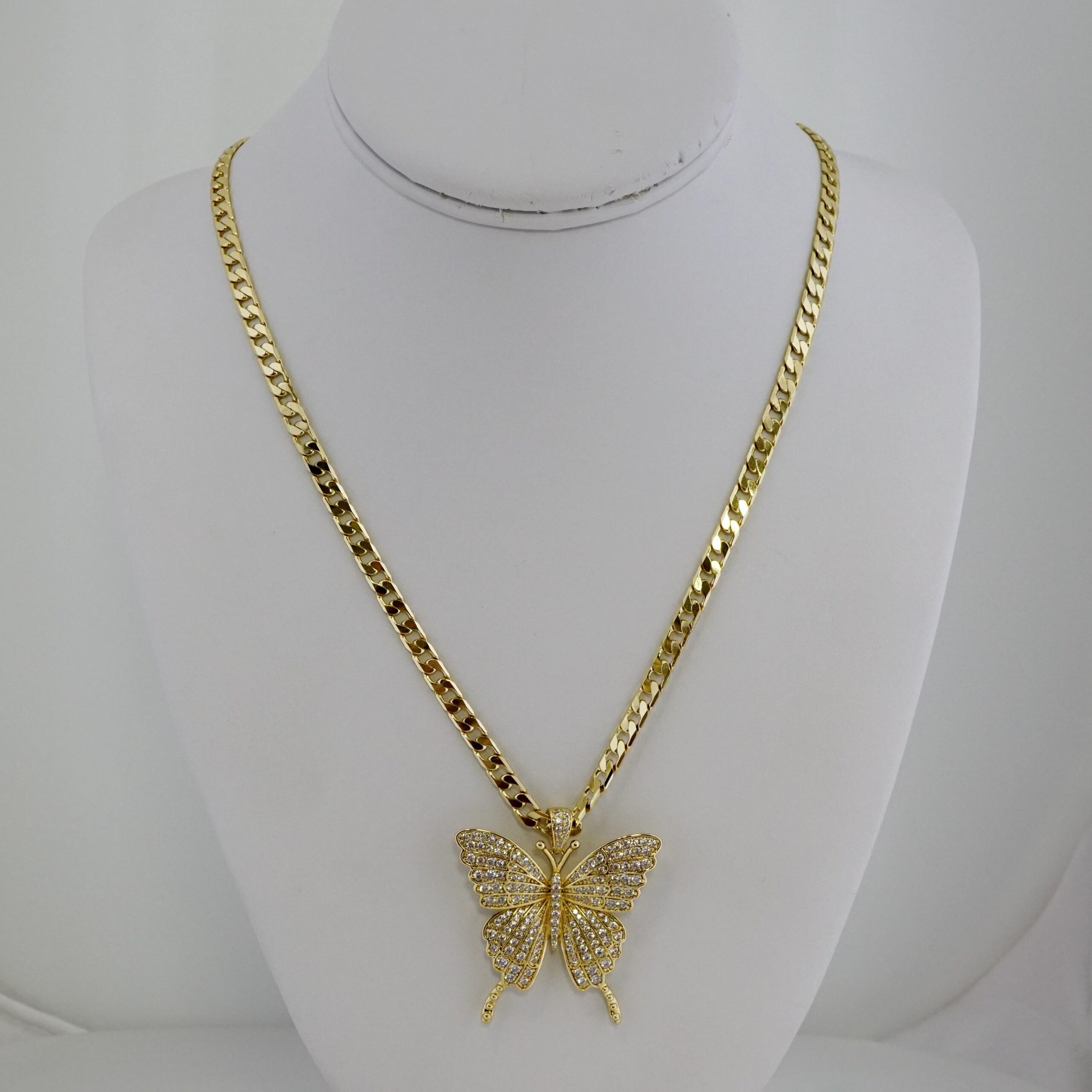 Cadena de Acero Bañada en Oro 14k – CH0190