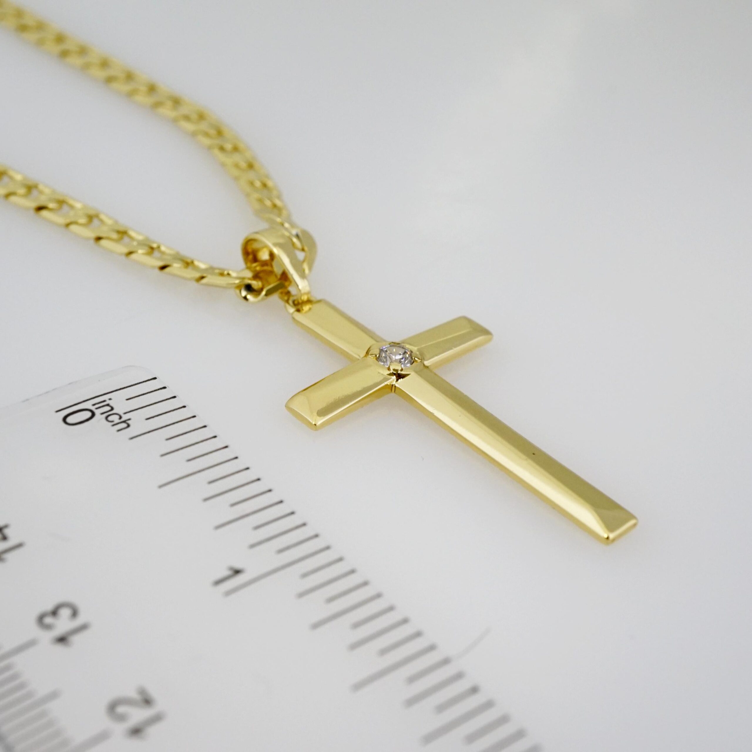 Cadena de Acero Bañada en Oro 14k – CH0189 - Imagen 3