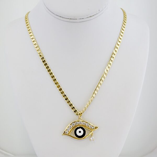 Cadena de Acero Bañada en Oro 14k – CH0188