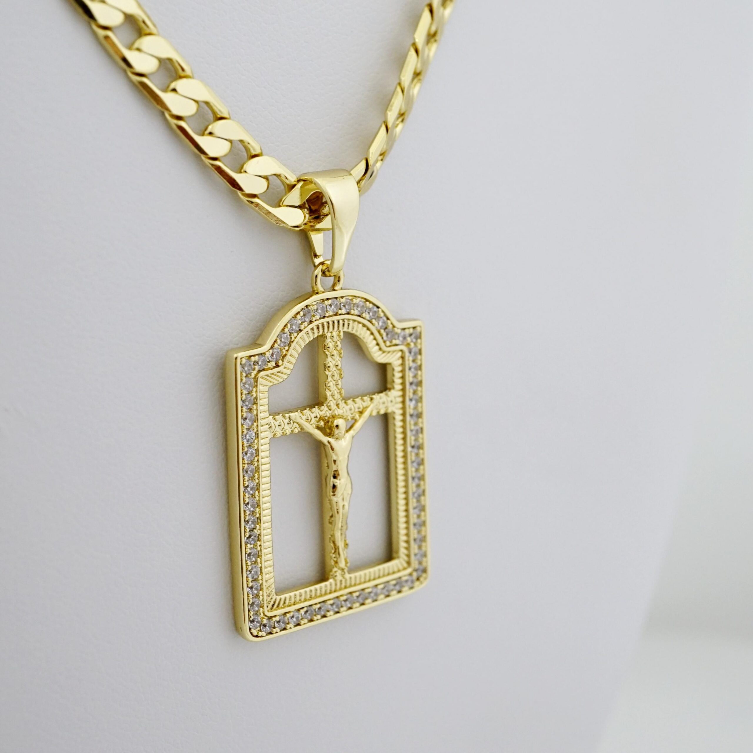 Cadena de Acero Bañada en Oro 14k – CH0187 - Imagen 2