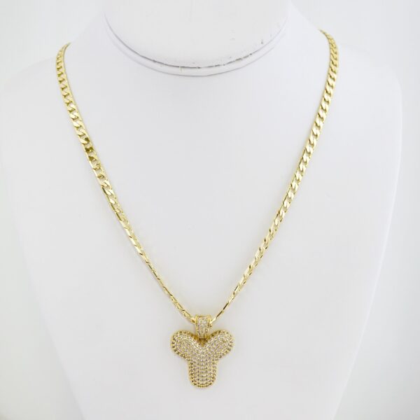 Cadena de Acero Bañada en Oro 14k – CH0186