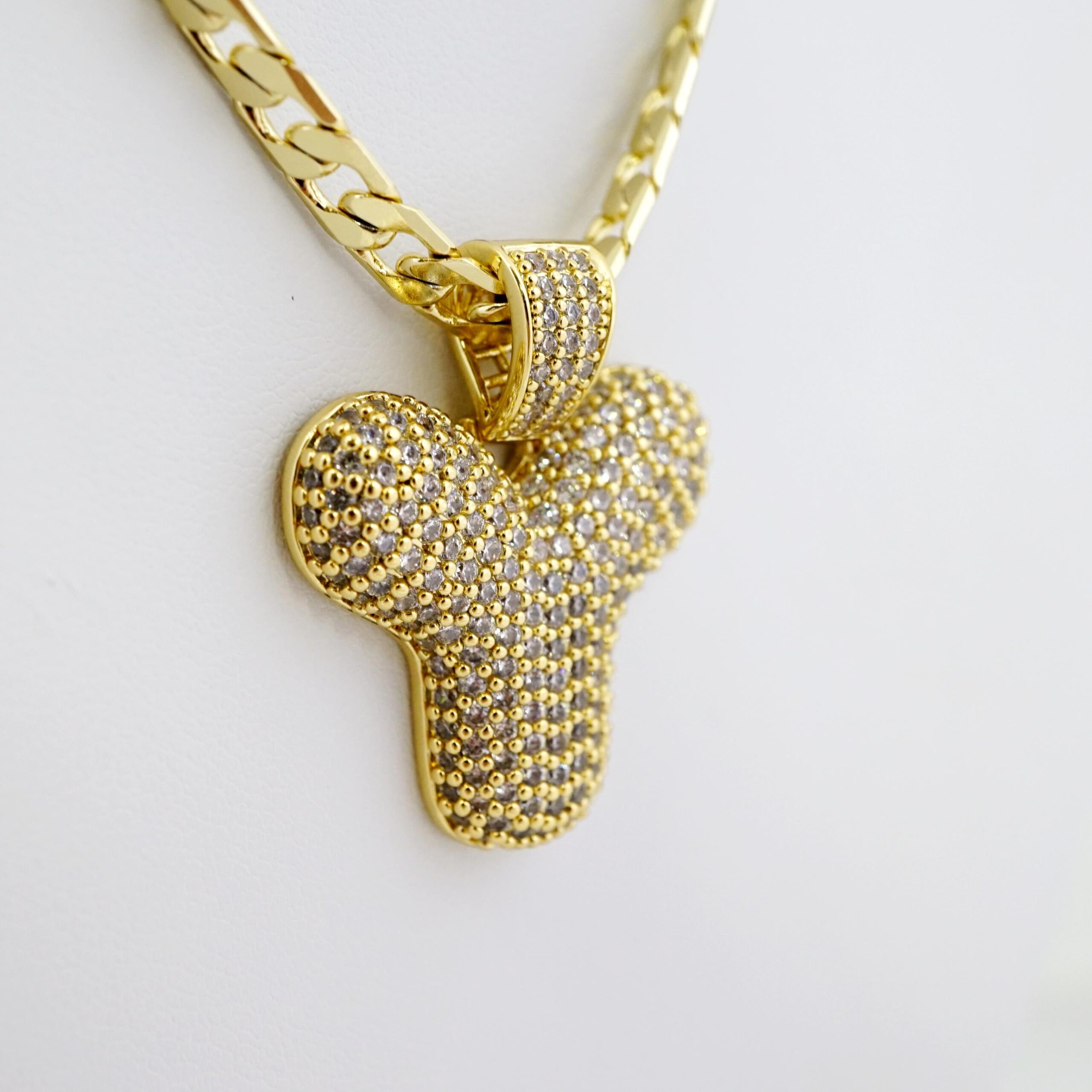 Cadena de Acero Bañada en Oro 14k – CH0186 - Imagen 2