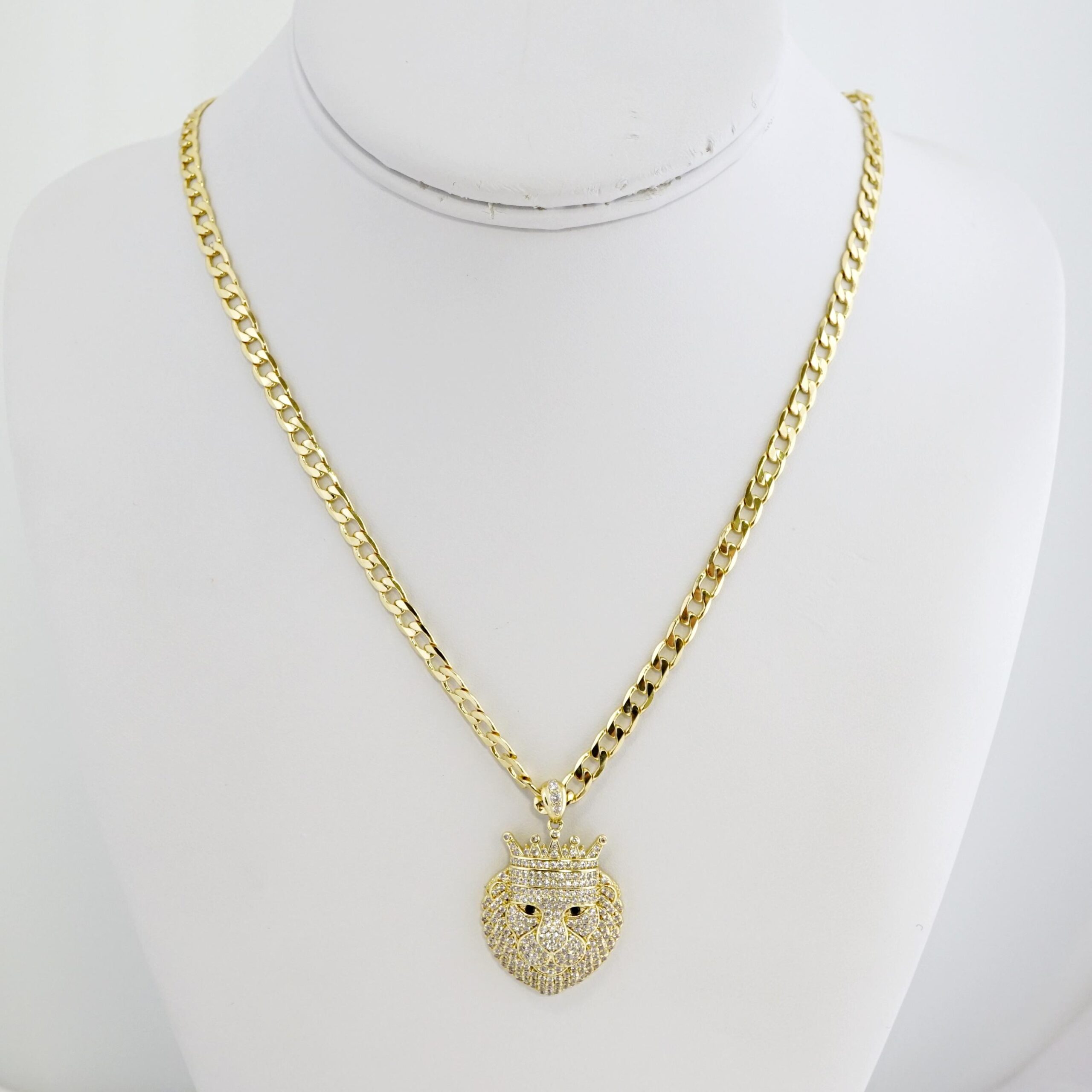 Cadena de Acero Bañada en Oro 14k – CH0185 - Imagen 2