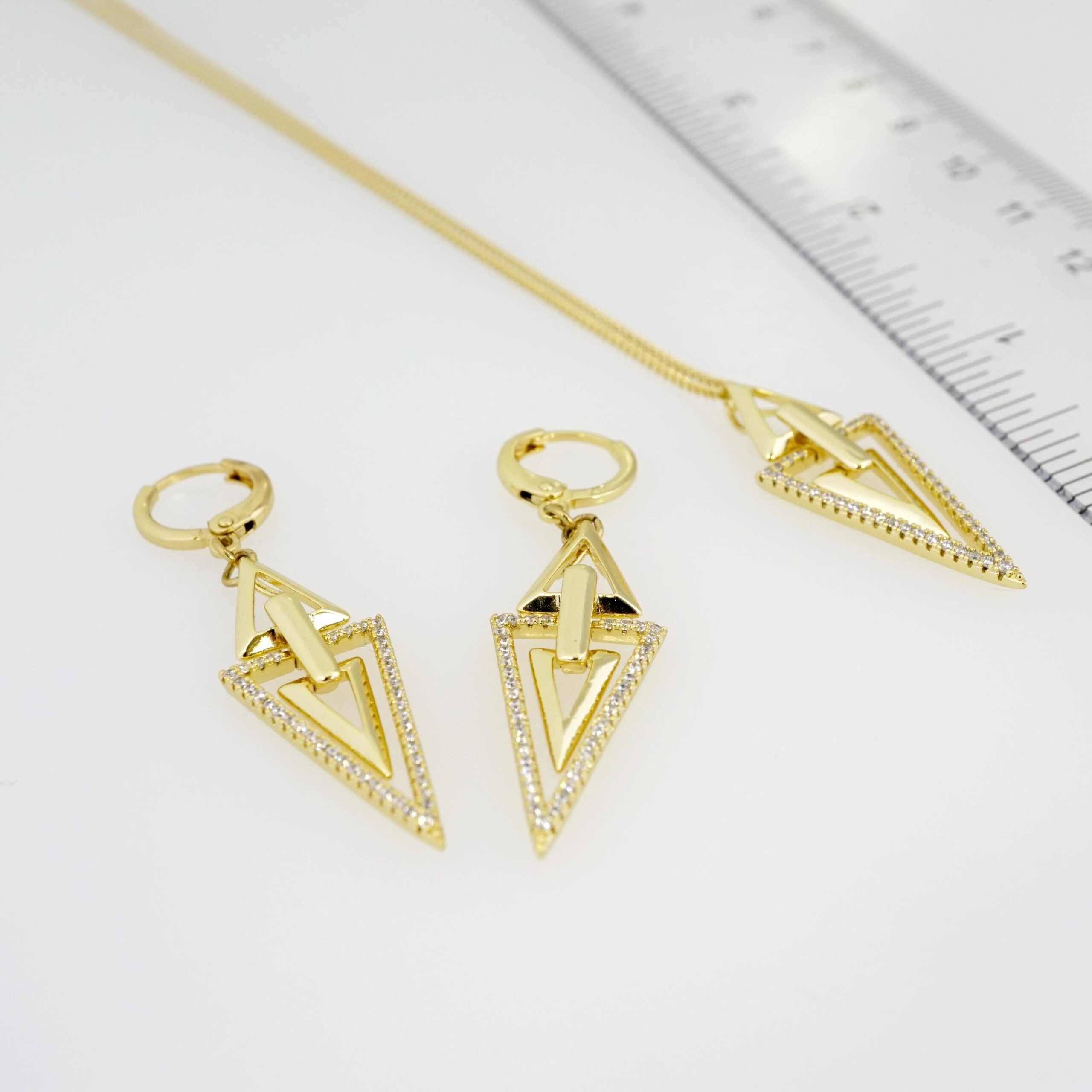 Set de Acero Inoxidable Bañado en Oro 14k - SET067 - Imagen 4