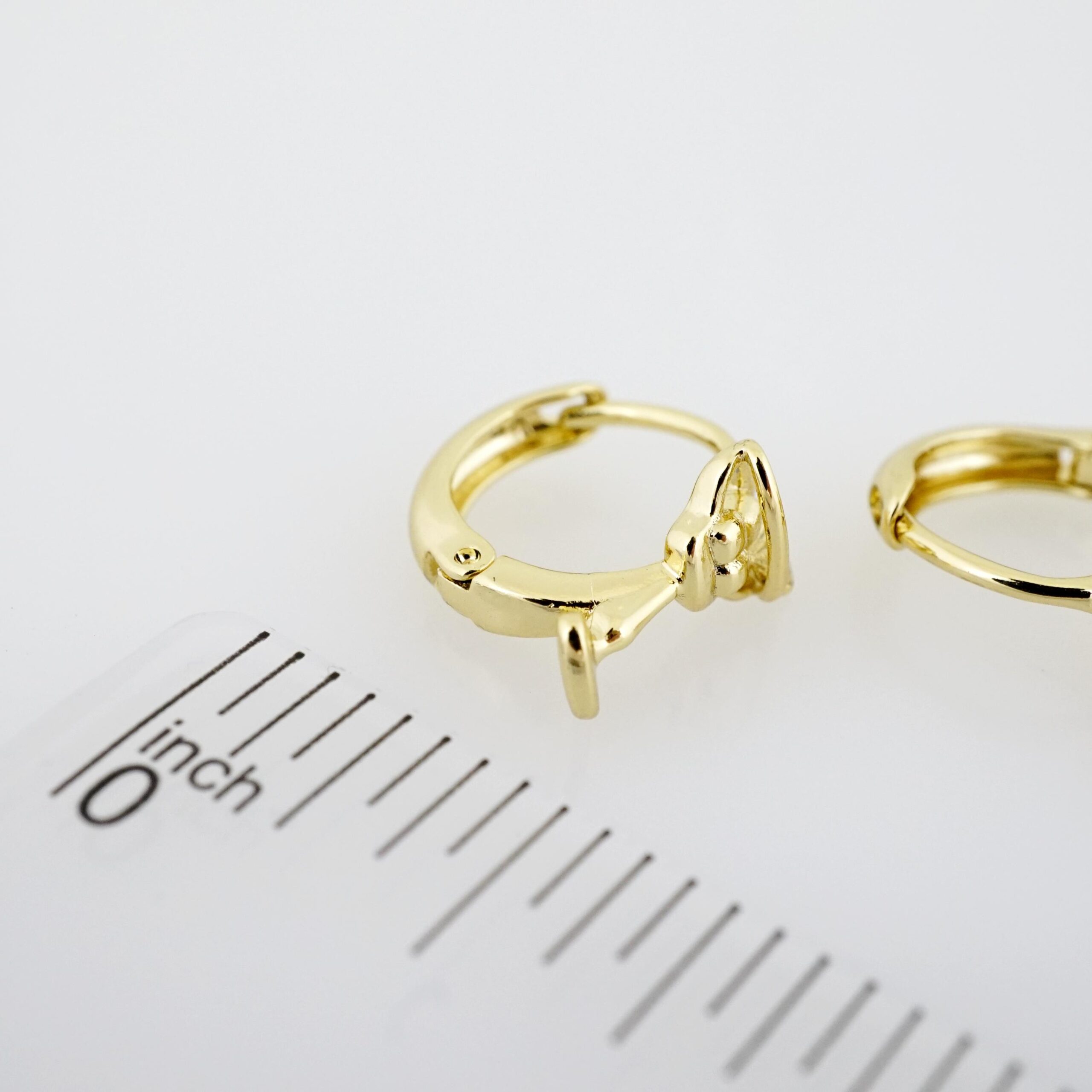 Arete de Acero Bañado en Oro 14k - EA471 - Imagen 3