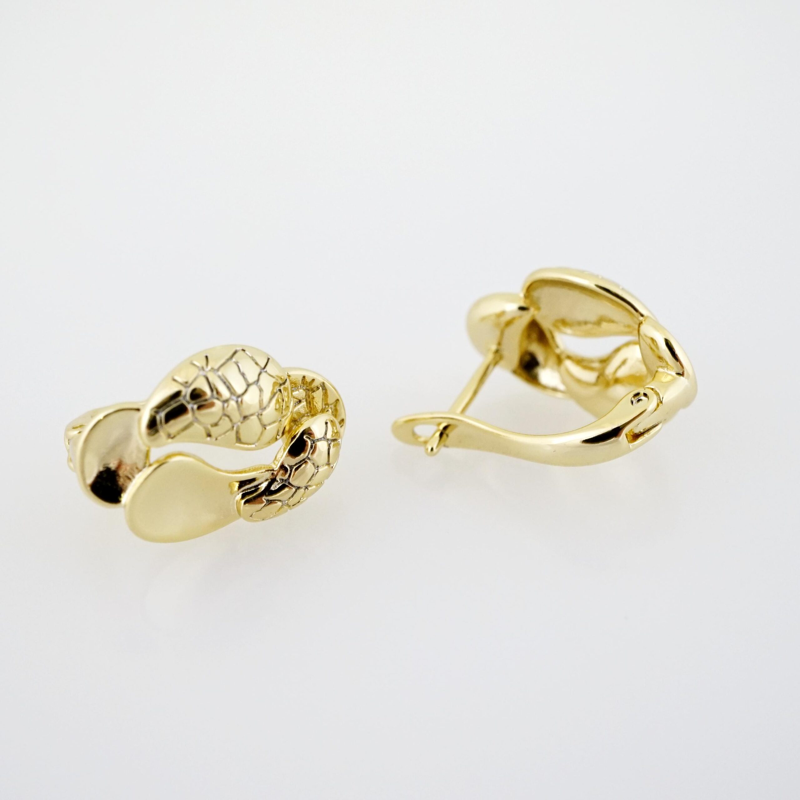 Arete de Acero Bañado en Oro 14k - EA300 - Imagen 2