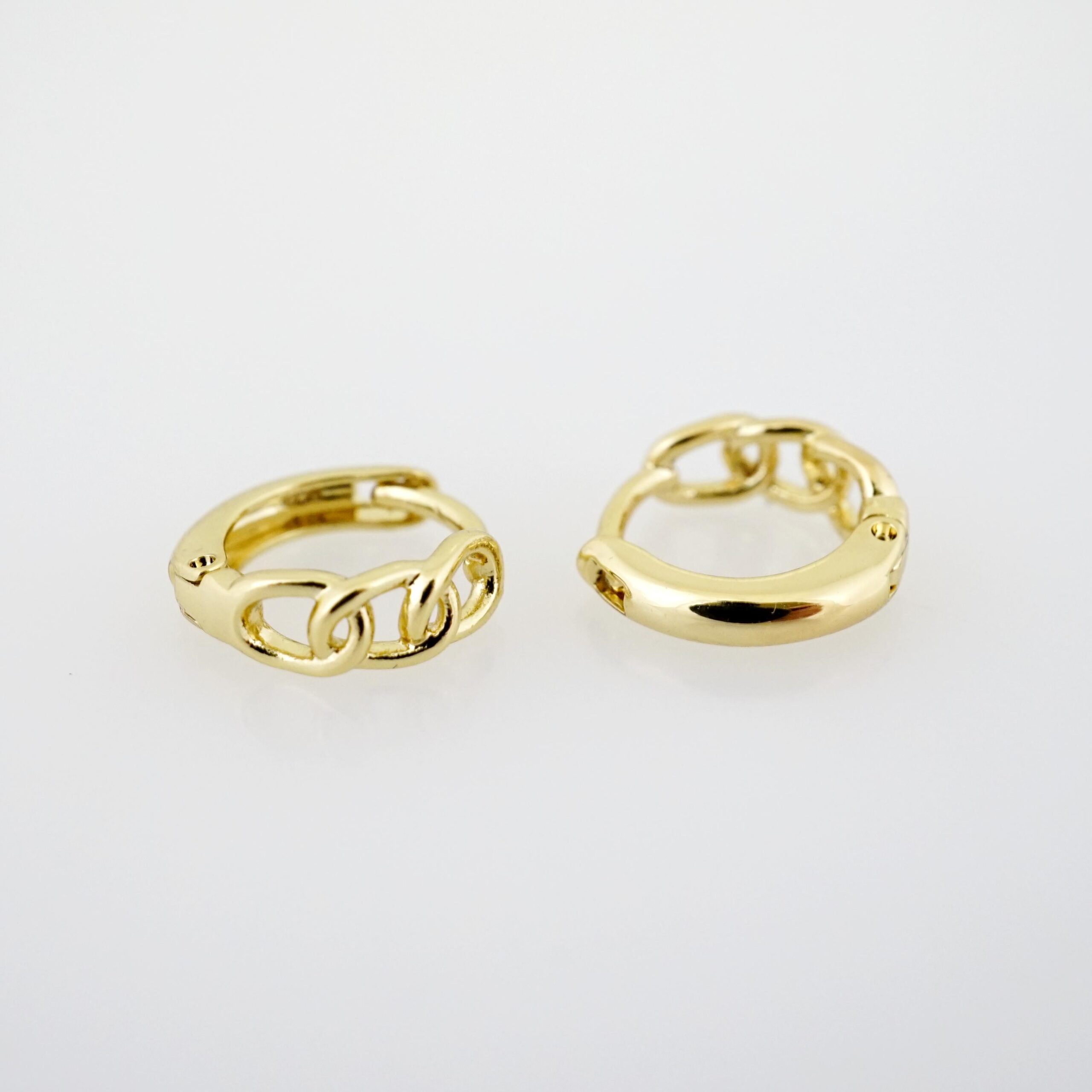 Arete de Acero Bañado en Oro 14k - EA456 - Imagen 2