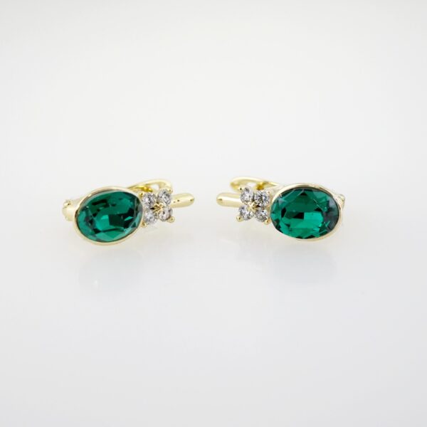 Arete de Acero Bañado en Oro 14k - EA449