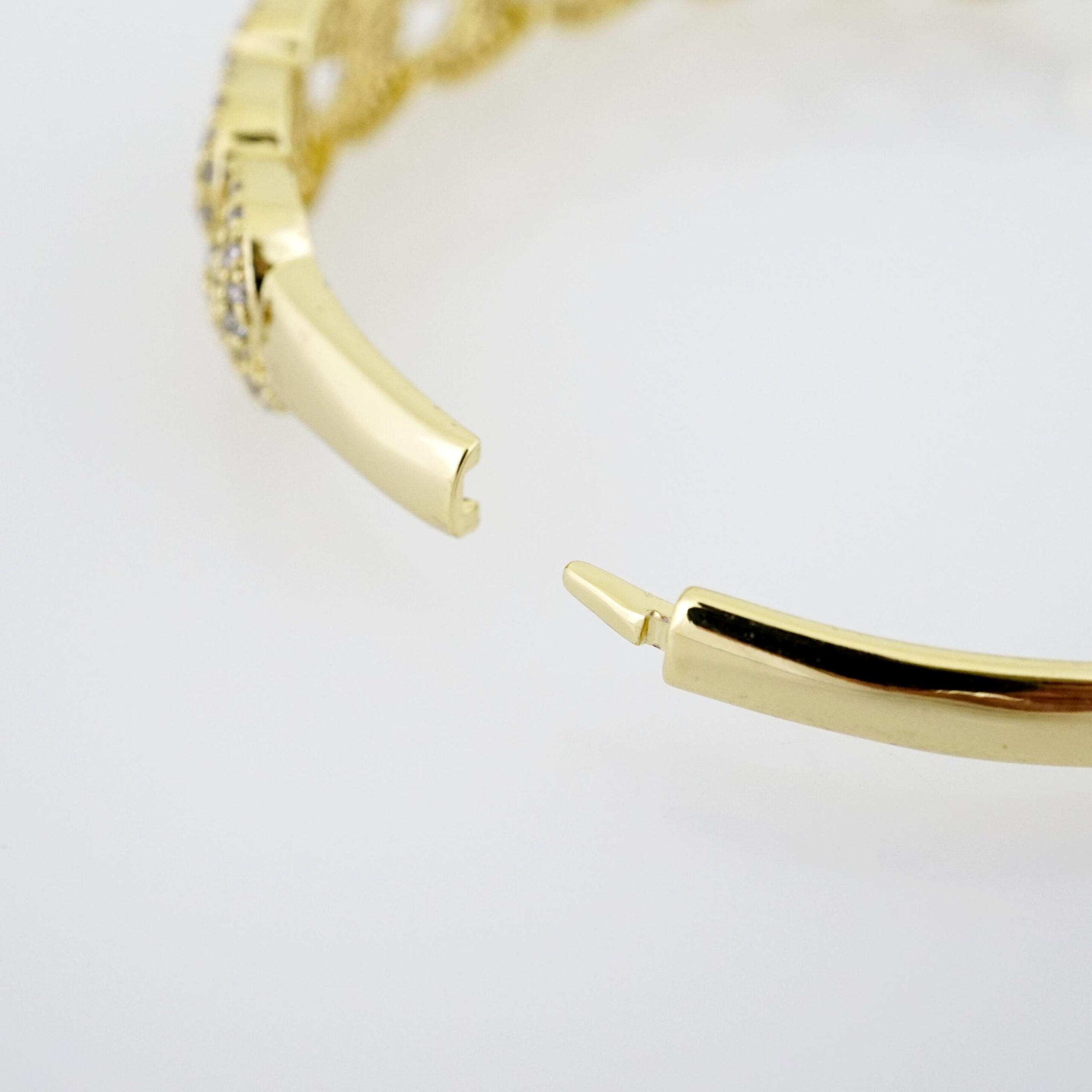 Pulso de Acero Bañado en Oro 14k - BA061 - Imagen 3