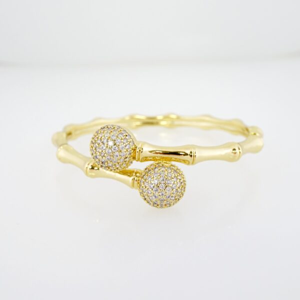 Pulso de Acero Bañado en Oro 14k - BA064