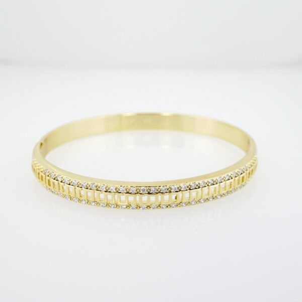 Pulso de Acero Bañado en Oro 14k - BA084