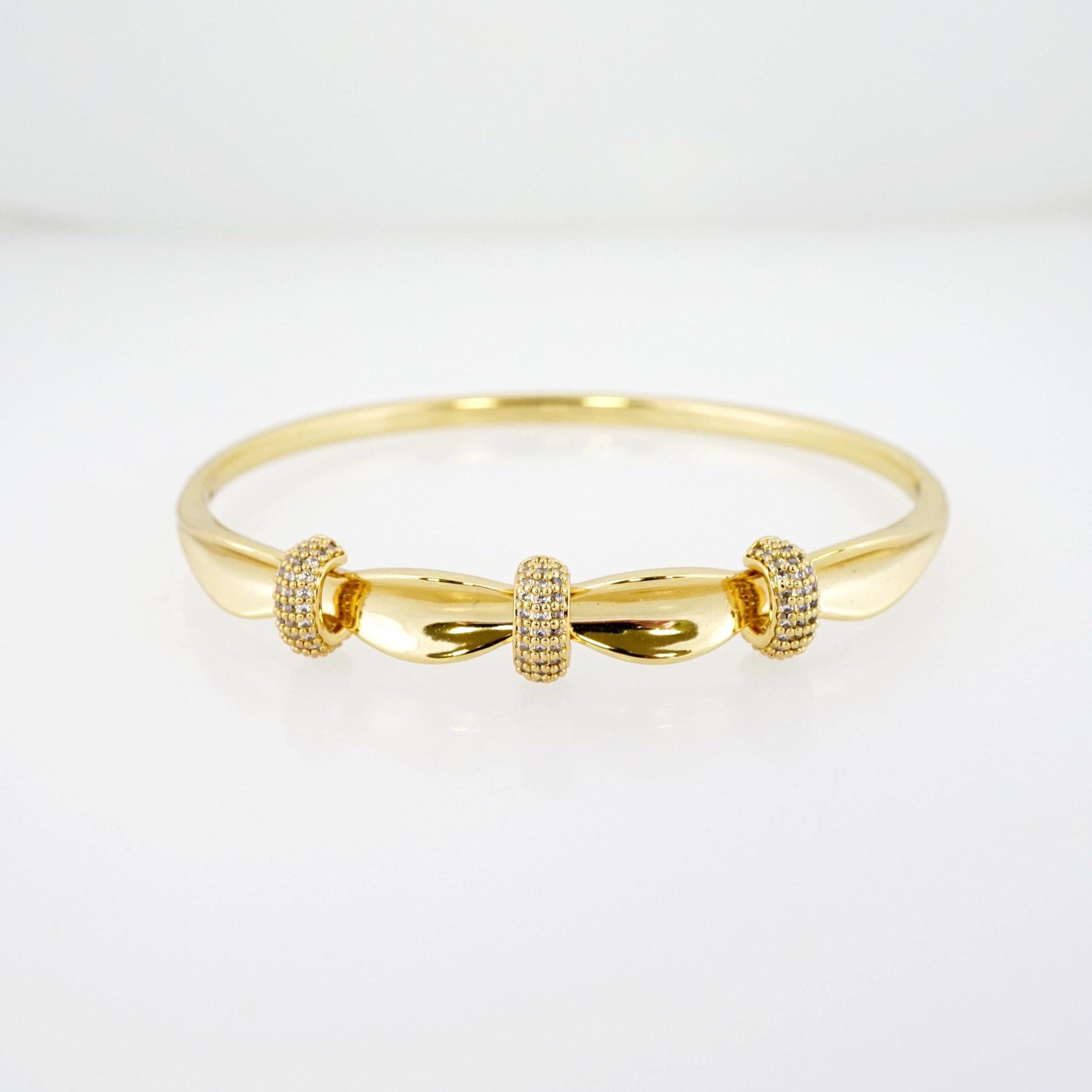 Pulso de Acero Bañado en Oro 14k - BA062