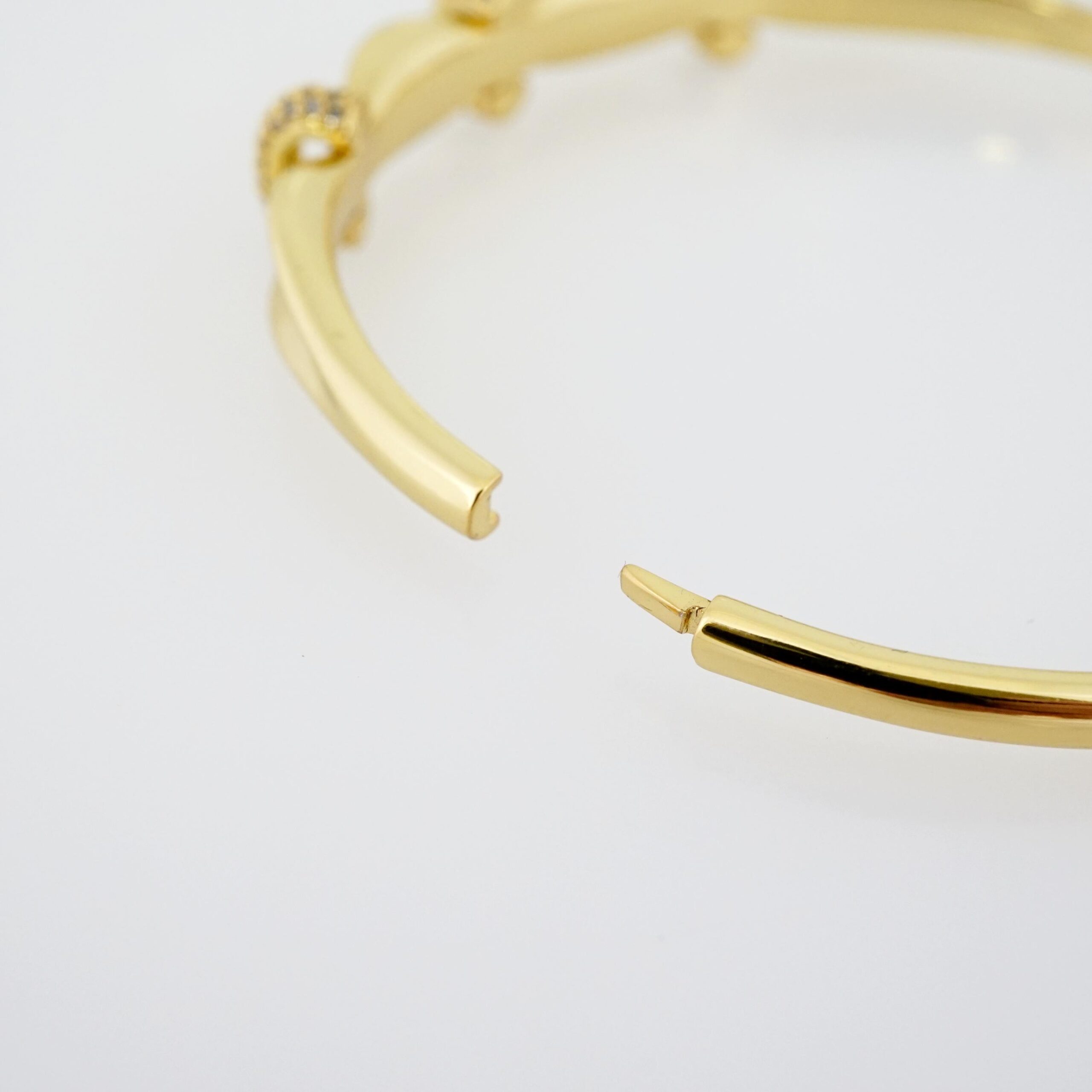 Pulso de Acero Bañado en Oro 14k - BA062 - Imagen 3