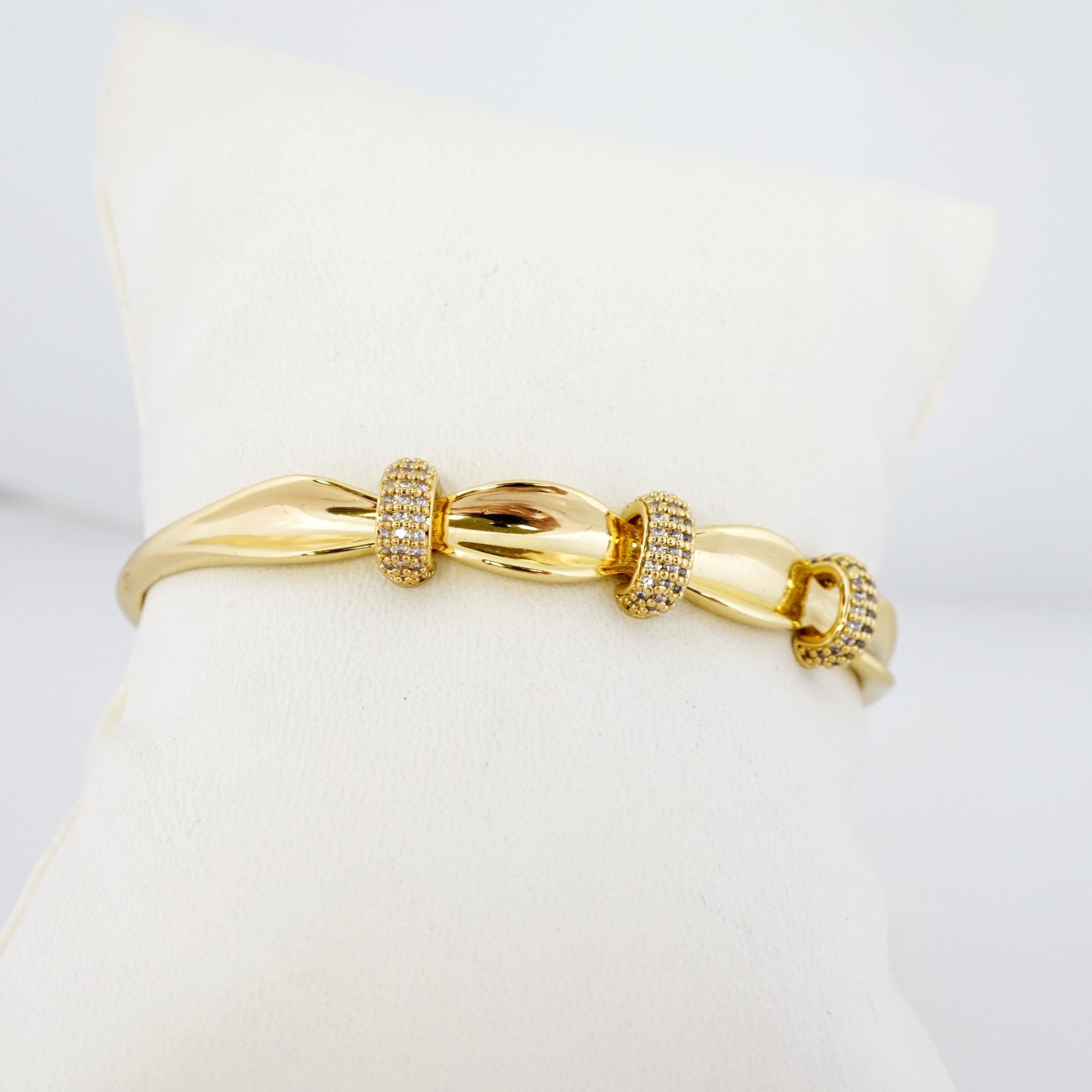 Pulso de Acero Bañado en Oro 14k - BA062 - Imagen 2