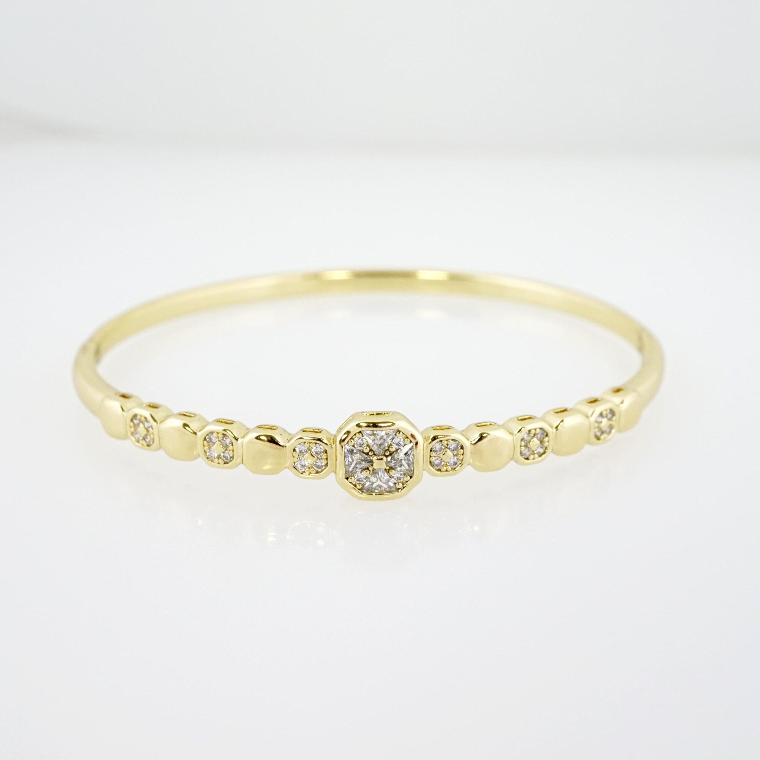 Pulso de Acero Bañado en Oro 14k - BA108