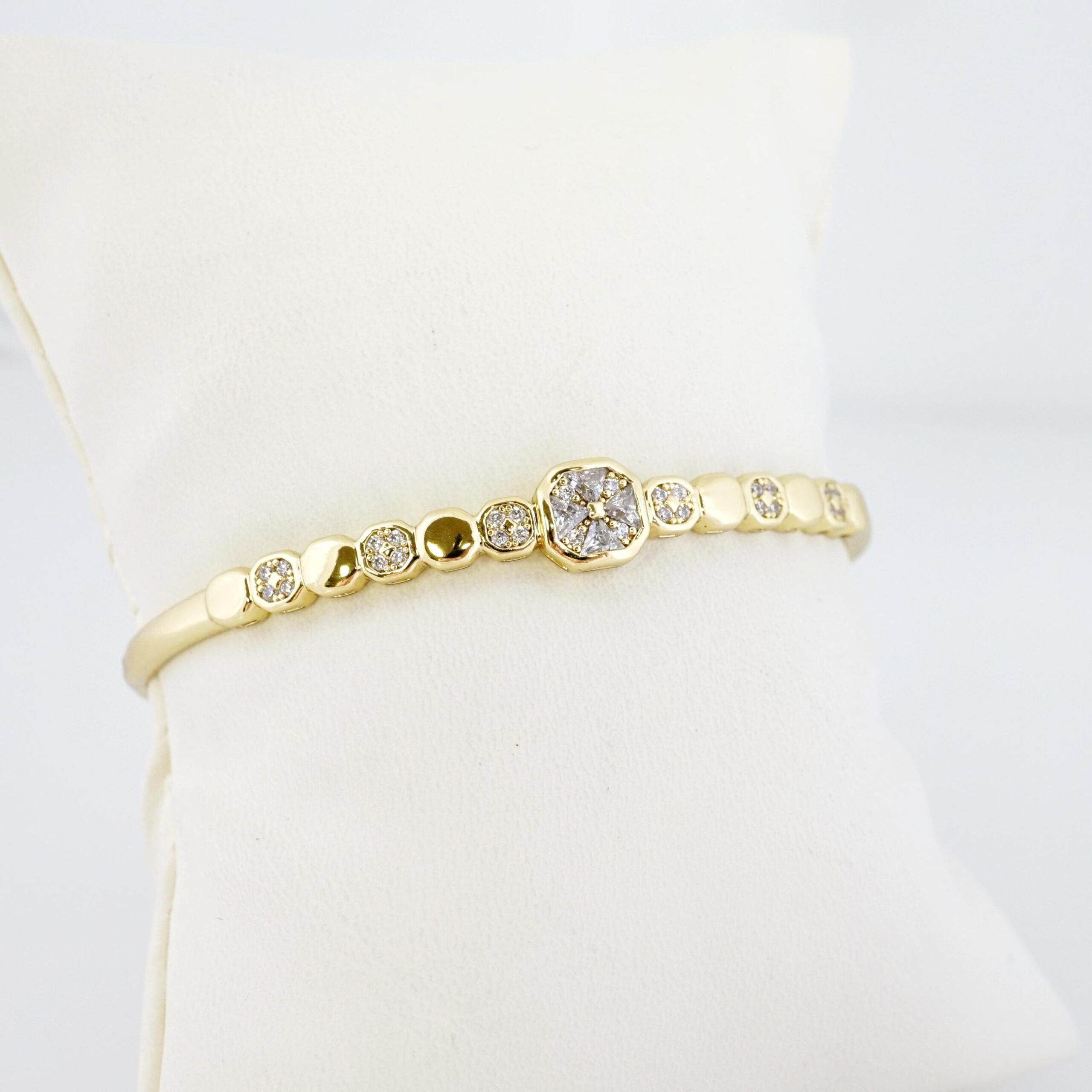 Pulso de Acero Bañado en Oro 14k - BA108 - Imagen 2