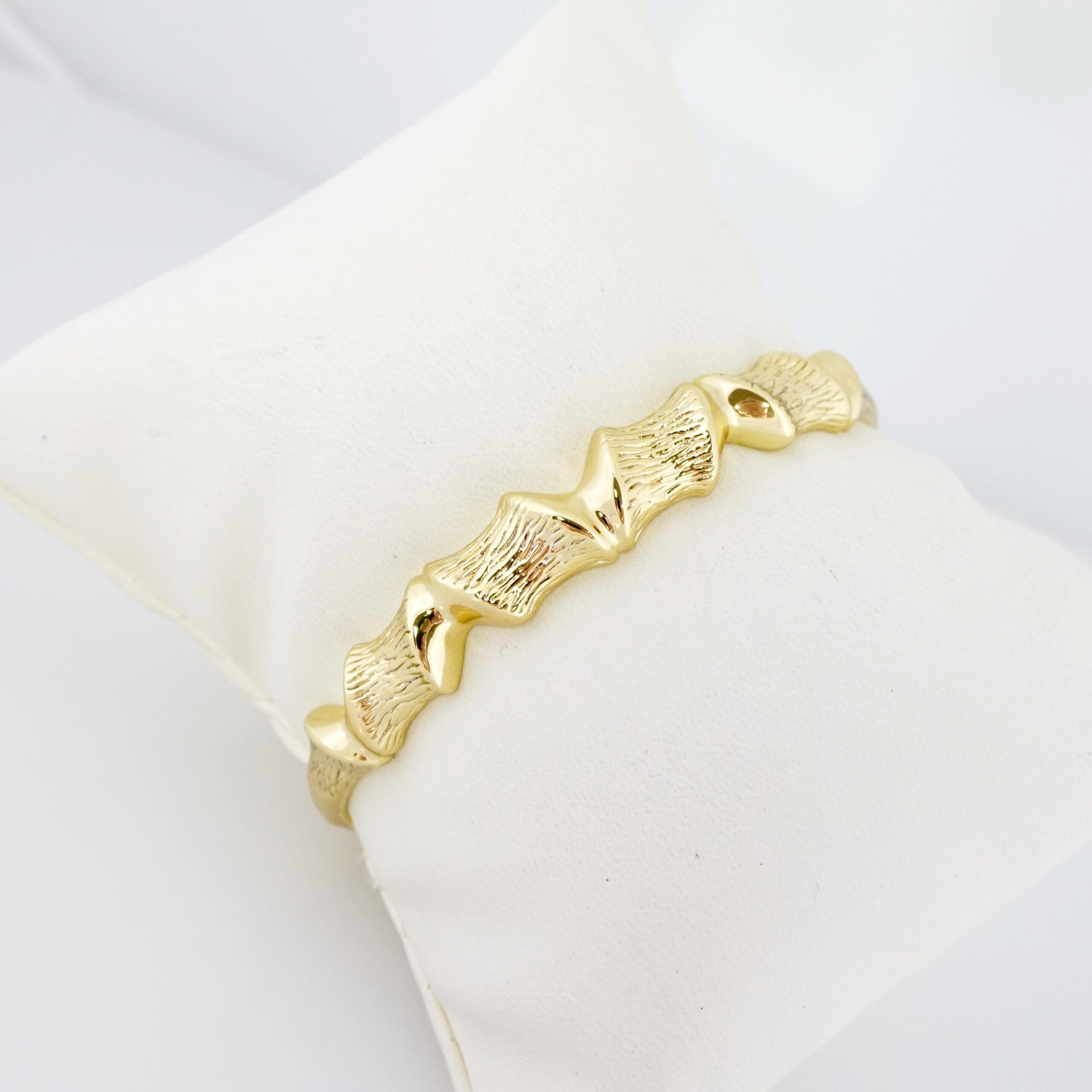 Pulso de Acero Bañado en Oro 14k - BA098 - Imagen 2