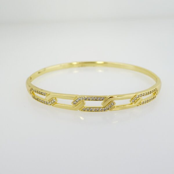 Pulso de Acero Bañado en Oro 14k - BA103