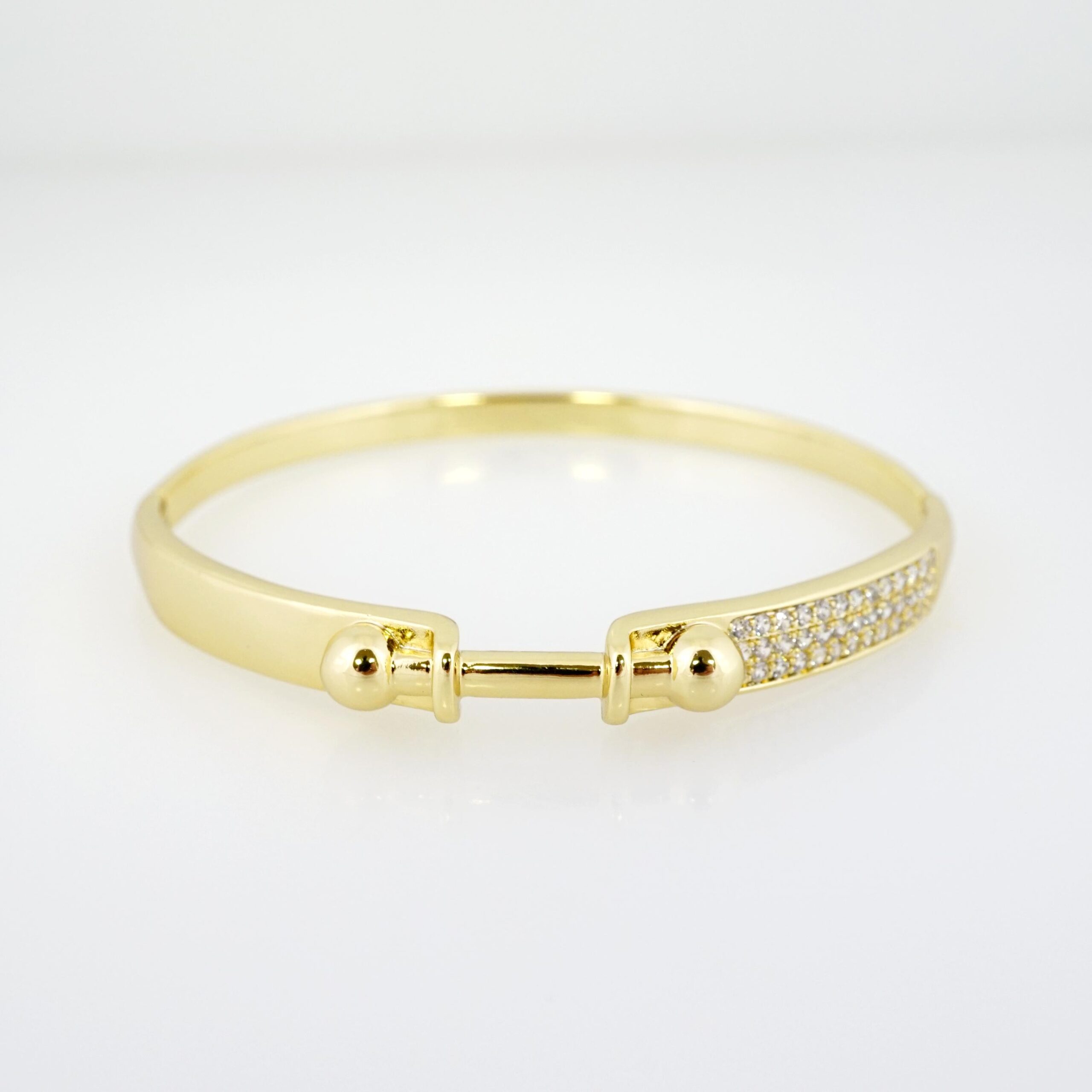 Pulso de Acero Bañado en Oro 14k - BA081