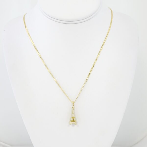 Cadena de Acero Bañada en Oro 14k – CH0149