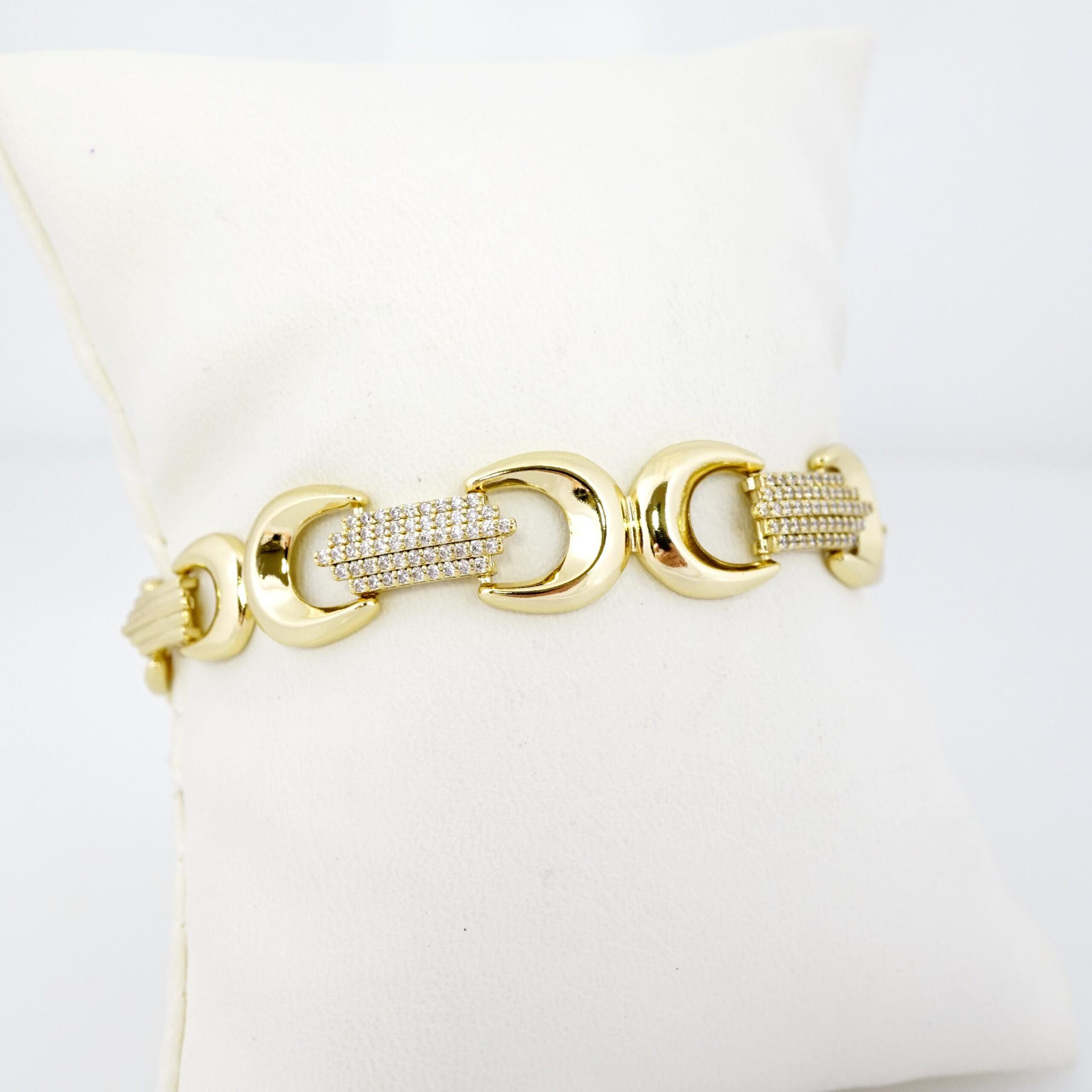 Brazalete de Acero Bañada en Oro 14k - BR0002 - Imagen 2