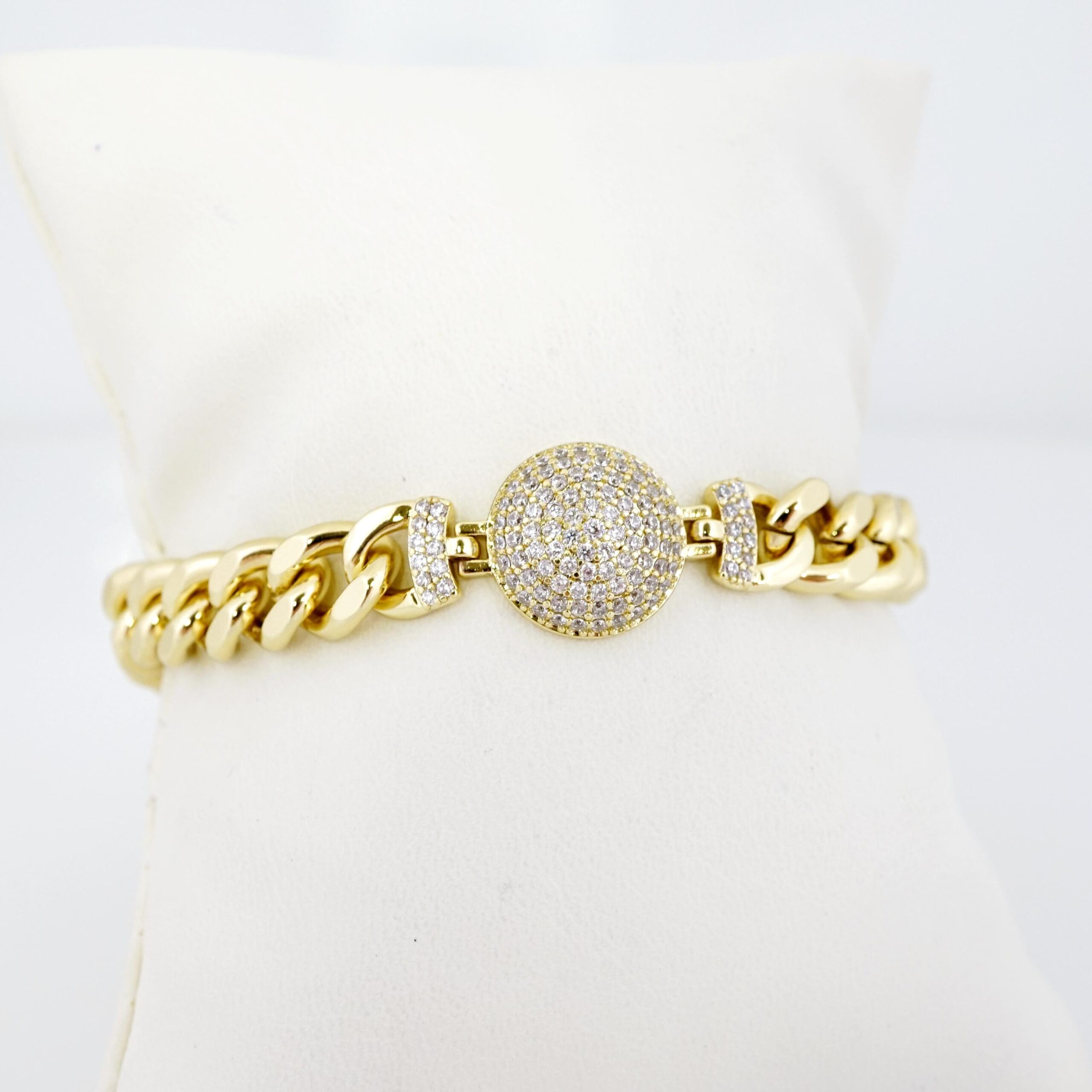 Brazalete de Acero Bañada en Oro 14k - BR0003 - Imagen 2
