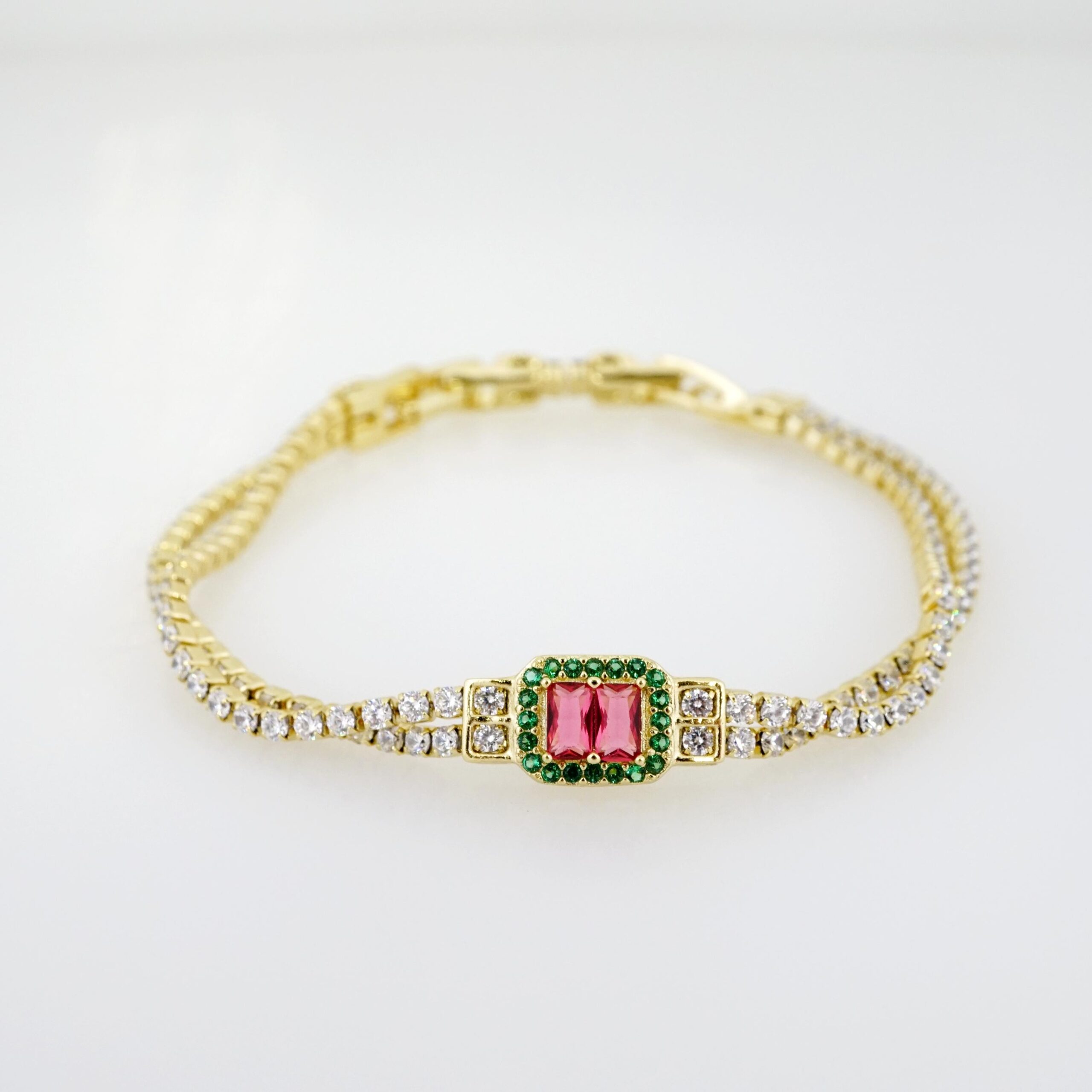 Brazalete de Acero Bañada en Oro 14k - BR0004