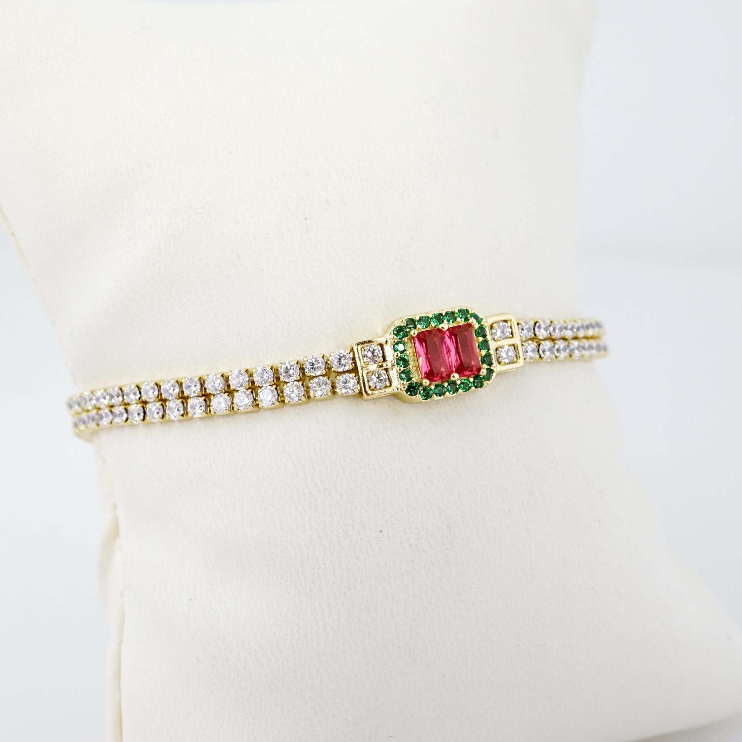 Brazalete de Acero Bañada en Oro 14k - BR0004 - Imagen 2