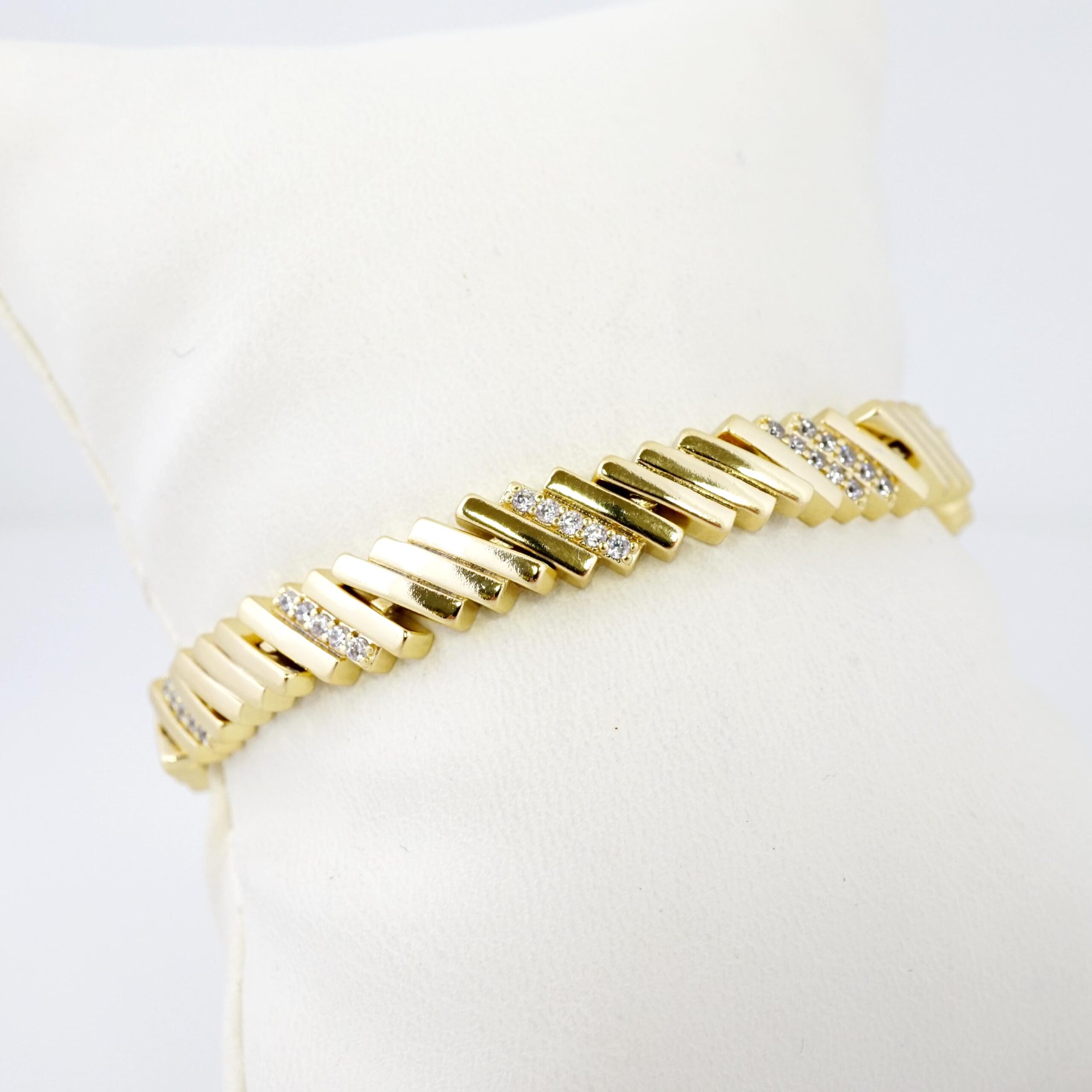 Brazalete de Acero Bañada en Oro 14k - BR0005 - Imagen 2