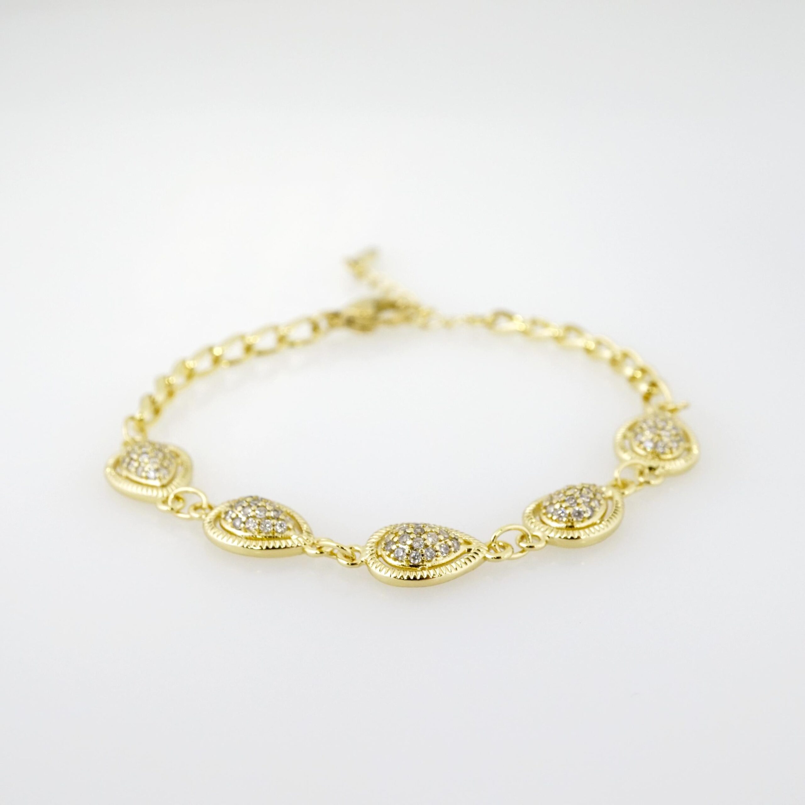 Brazalete de Acero Bañada en Oro 14k - BR0006