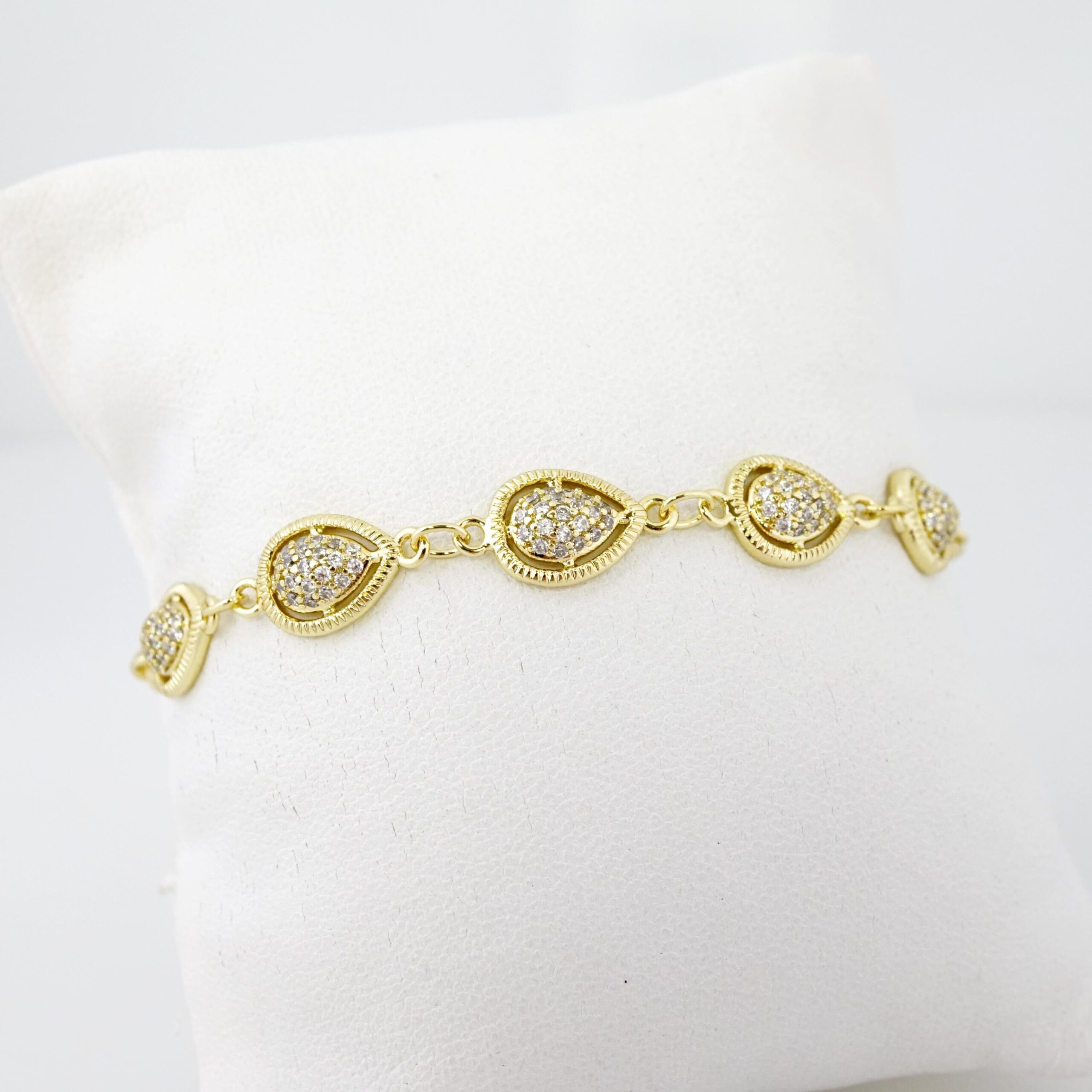 Brazalete de Acero Bañada en Oro 14k - BR0006 - Imagen 2