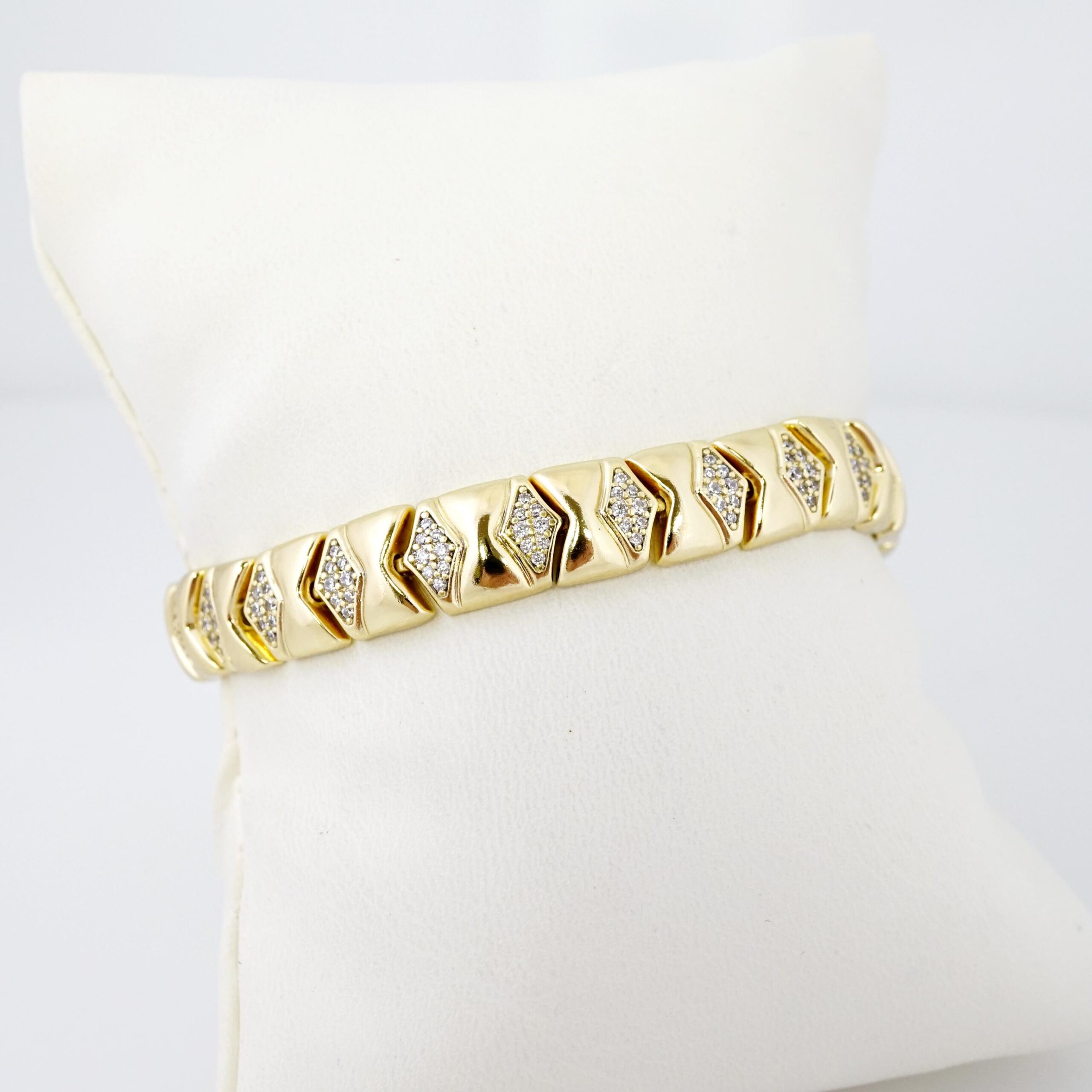 Brazalete de Acero Bañada en Oro 14k - BR0007 - Imagen 2